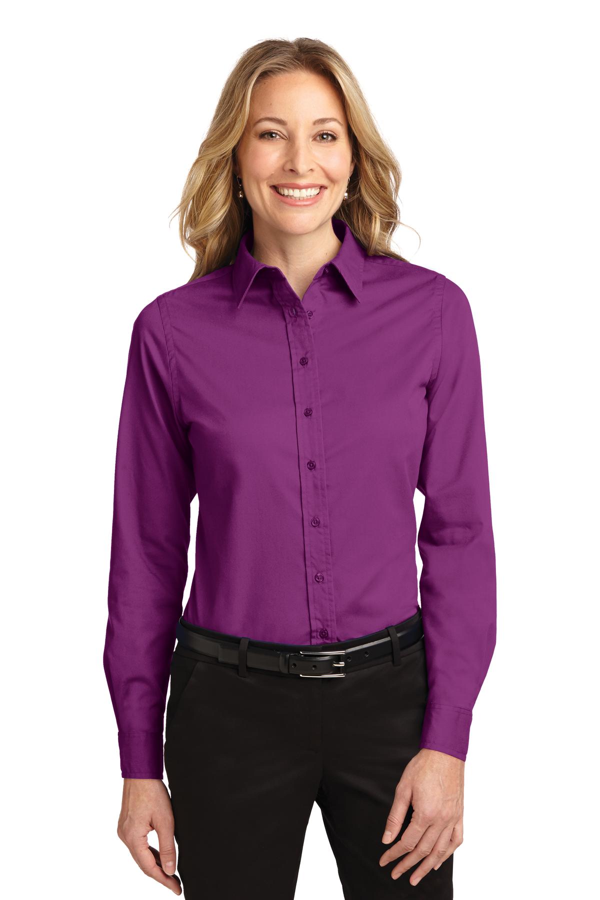 Port Authority Women's Long Sleeve Easy Care Shirt. L608 1 of 3 Womens Apparel Shirts & Tops