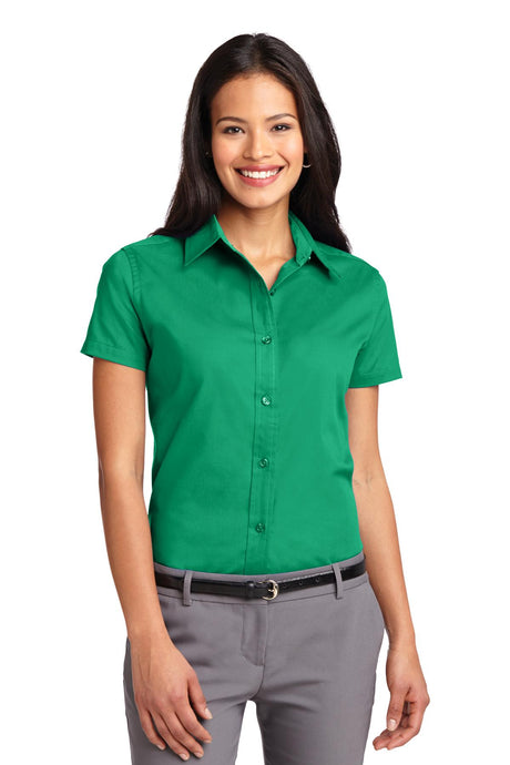 Port Authority Women's Short Sleeve Easy Care Shirt. L508 2 of 3 Womens Apparel Shirts & Tops