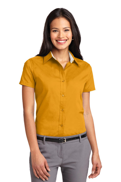 Port Authority Women's Short Sleeve Easy Care Shirt. L508 2 of 3 Womens Apparel Shirts & Tops