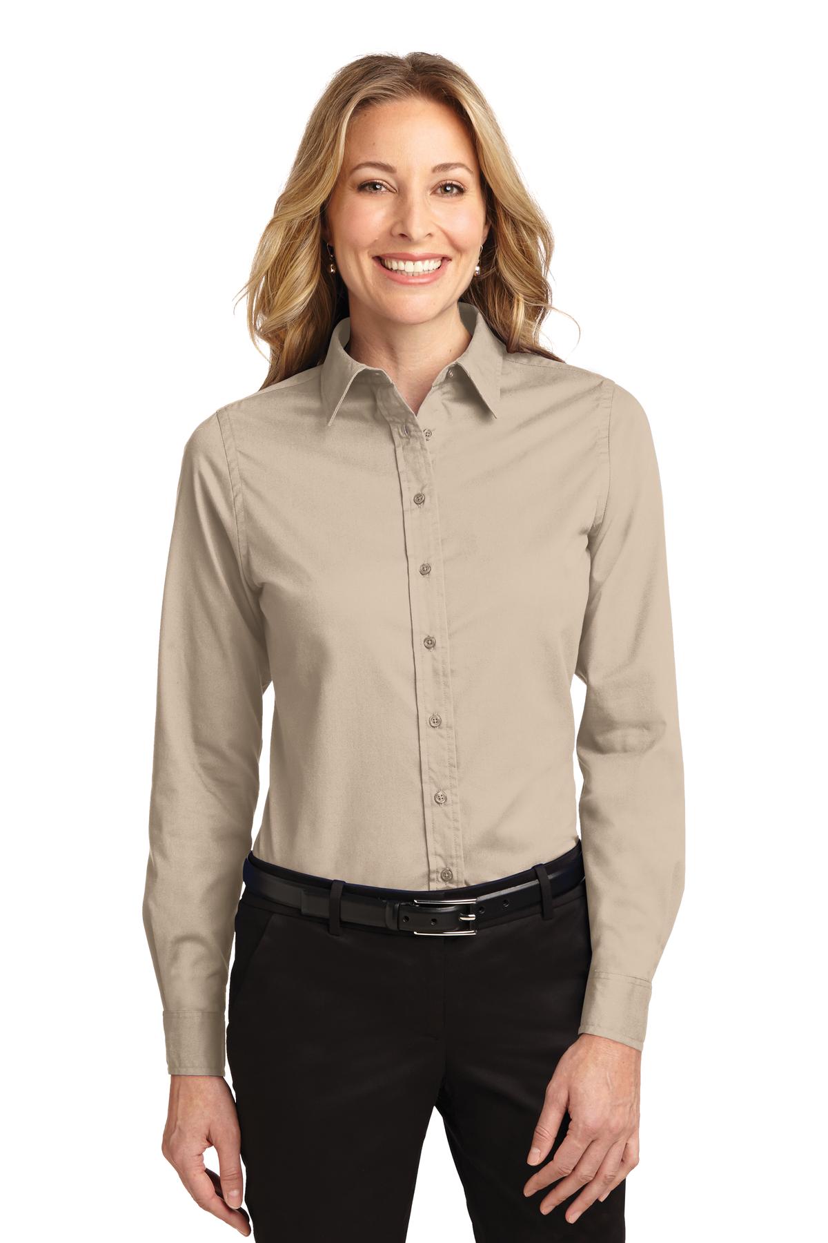Port Authority Women's Long Sleeve Easy Care Shirt. L608 1 of 3 Womens Apparel Shirts & Tops