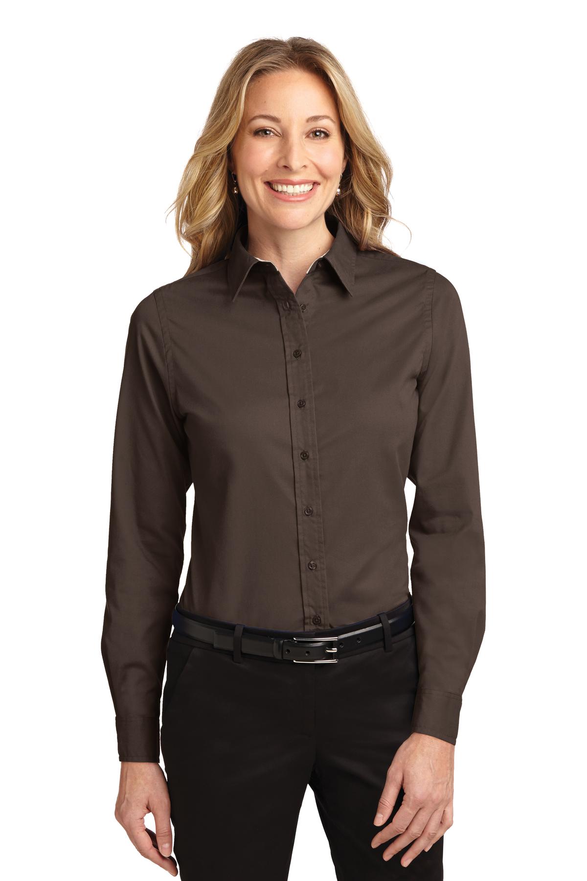 Port Authority Women's Long Sleeve Easy Care Shirt. L608 1 of 3 Womens Apparel Shirts & Tops