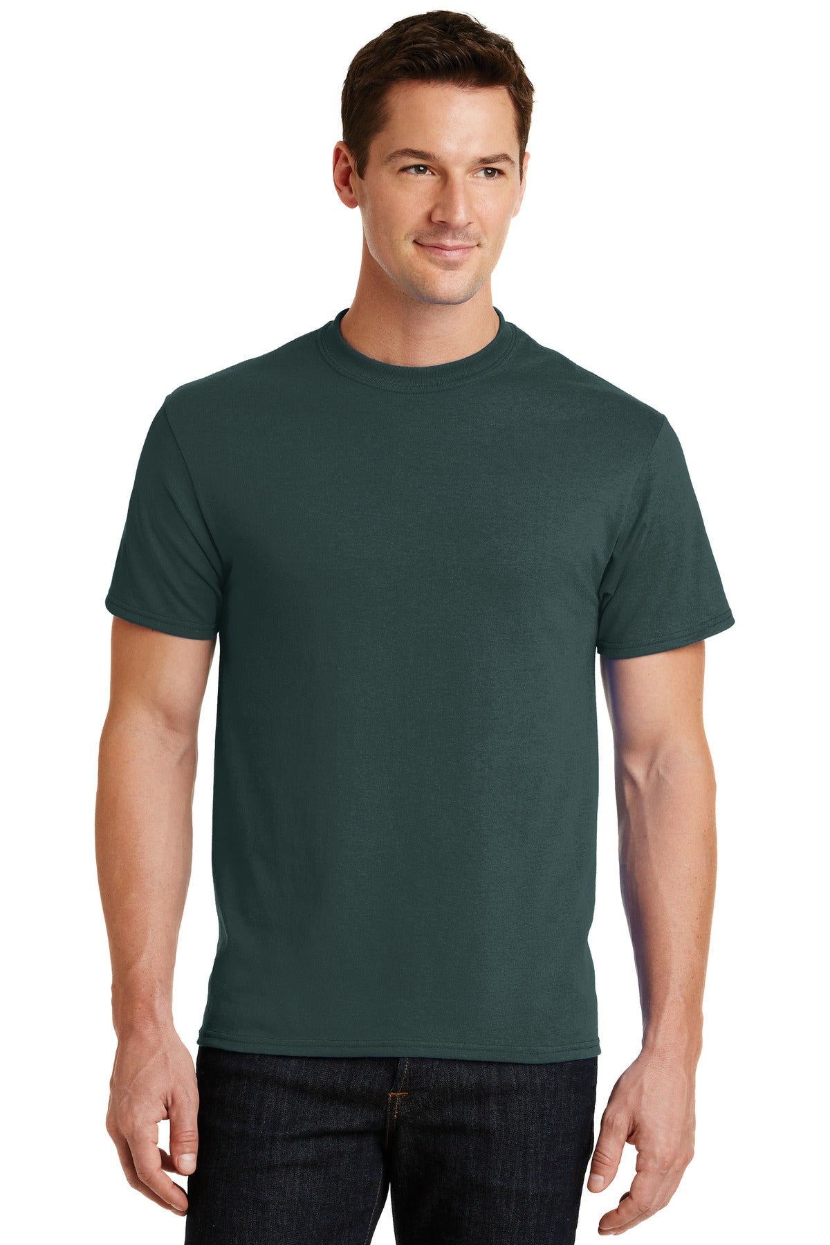 Port & Company Men's Core Blend Tee. PC55 1 of 3 Mens Apparel Shirts & Tops