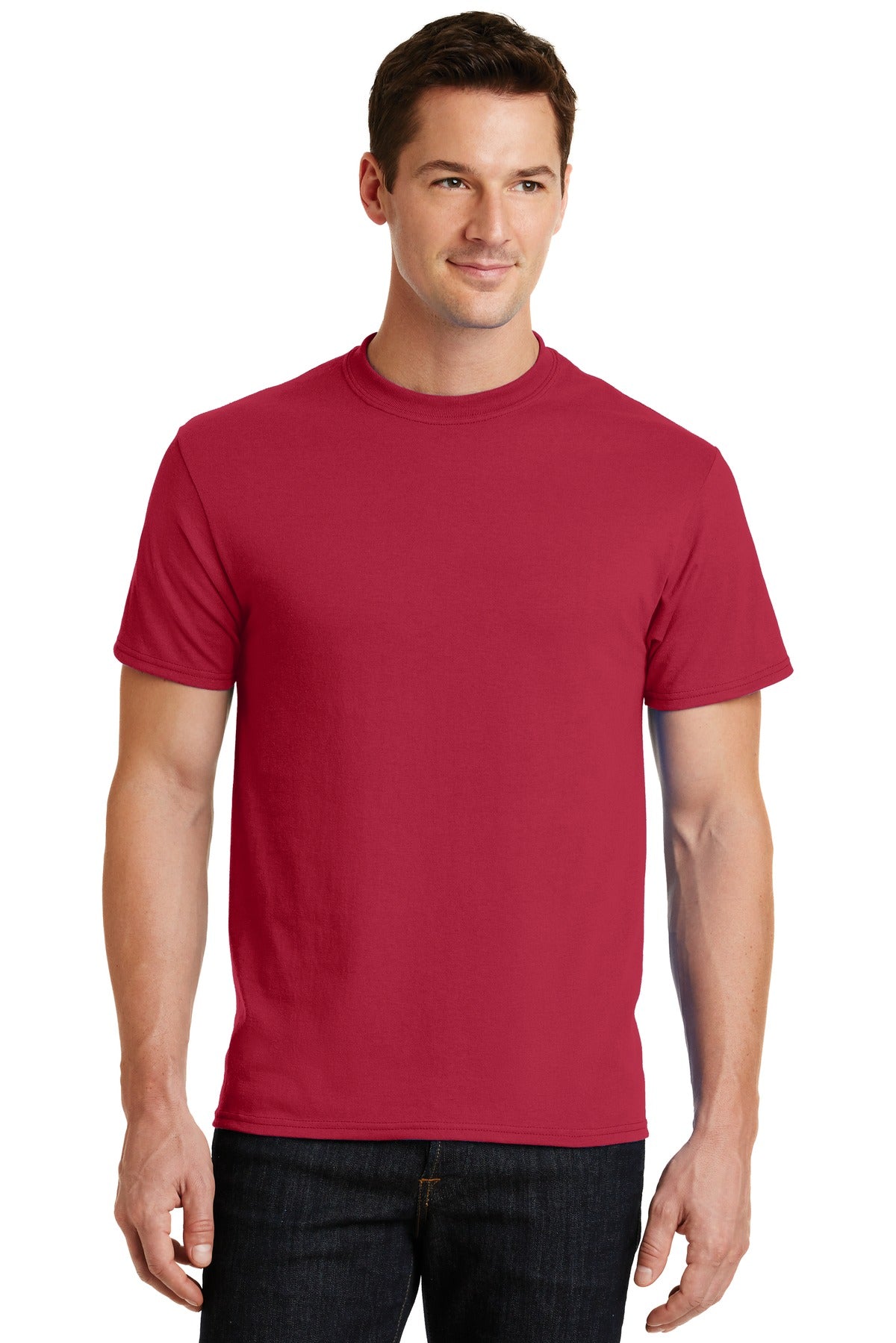 Port & Company Men's Core Blend Tee. PC55 2 of 3 Mens Apparel Shirts & Tops