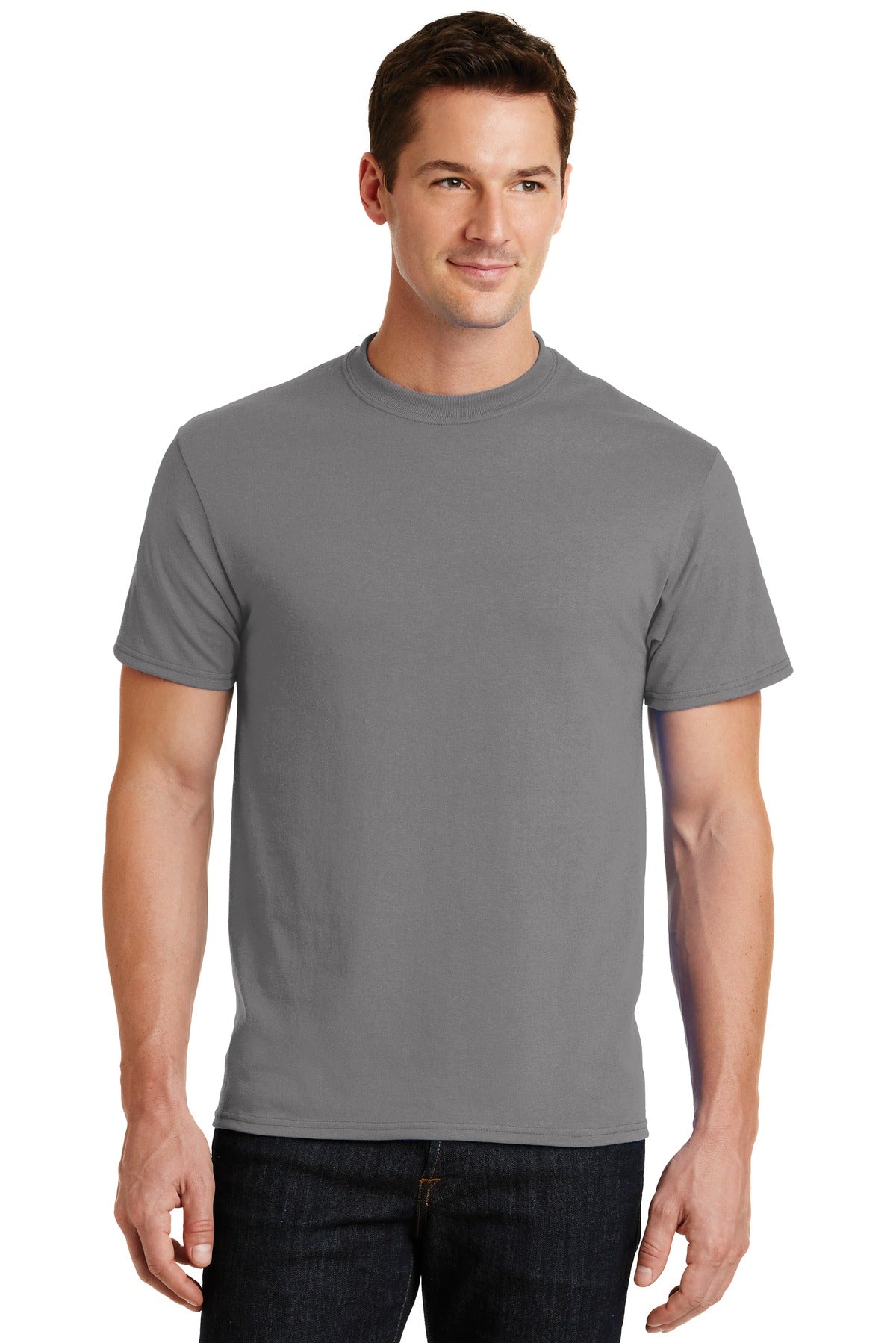 Port & Company Men's Core Blend Tee. PC55 2 of 3 Mens Apparel Shirts & Tops