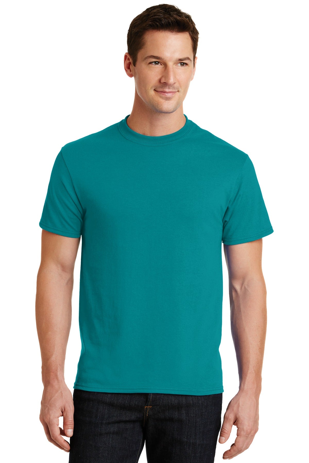 Port & Company Men's Core Blend Tee. PC55 2 of 3 Mens Apparel Shirts & Tops