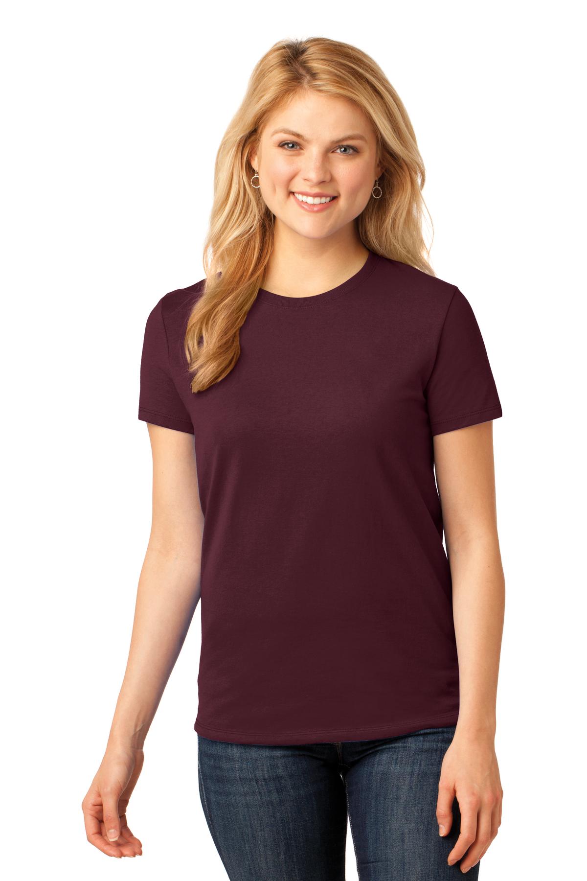 Port & Company Women's Core Cotton Tee 1 of 3 Womens Apparel Shirts & Tops