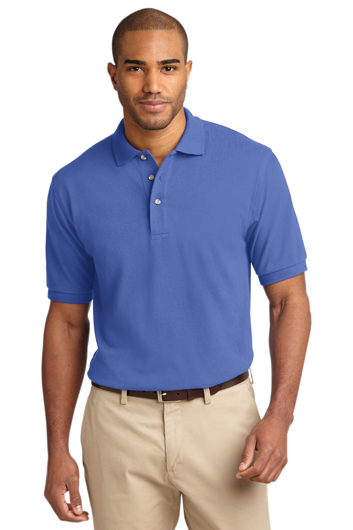 Port Authority Heavyweight Cotton Pique Polo. K420 Mens Apparel Shirts & Tops