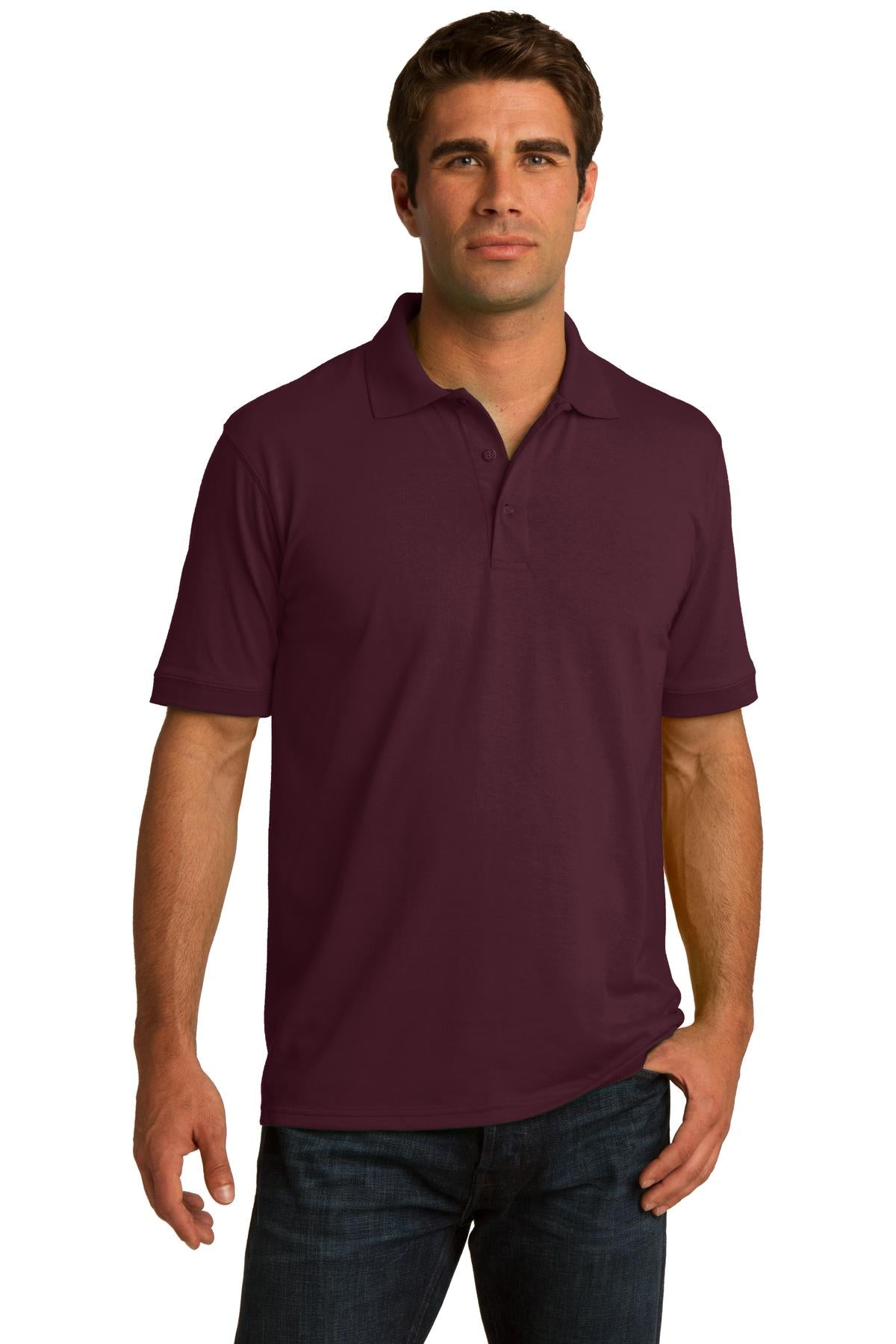 Port & Company Men's Core Blend Jersey Knit Polo 2 of 3 Mens Apparel Shirts & Tops
