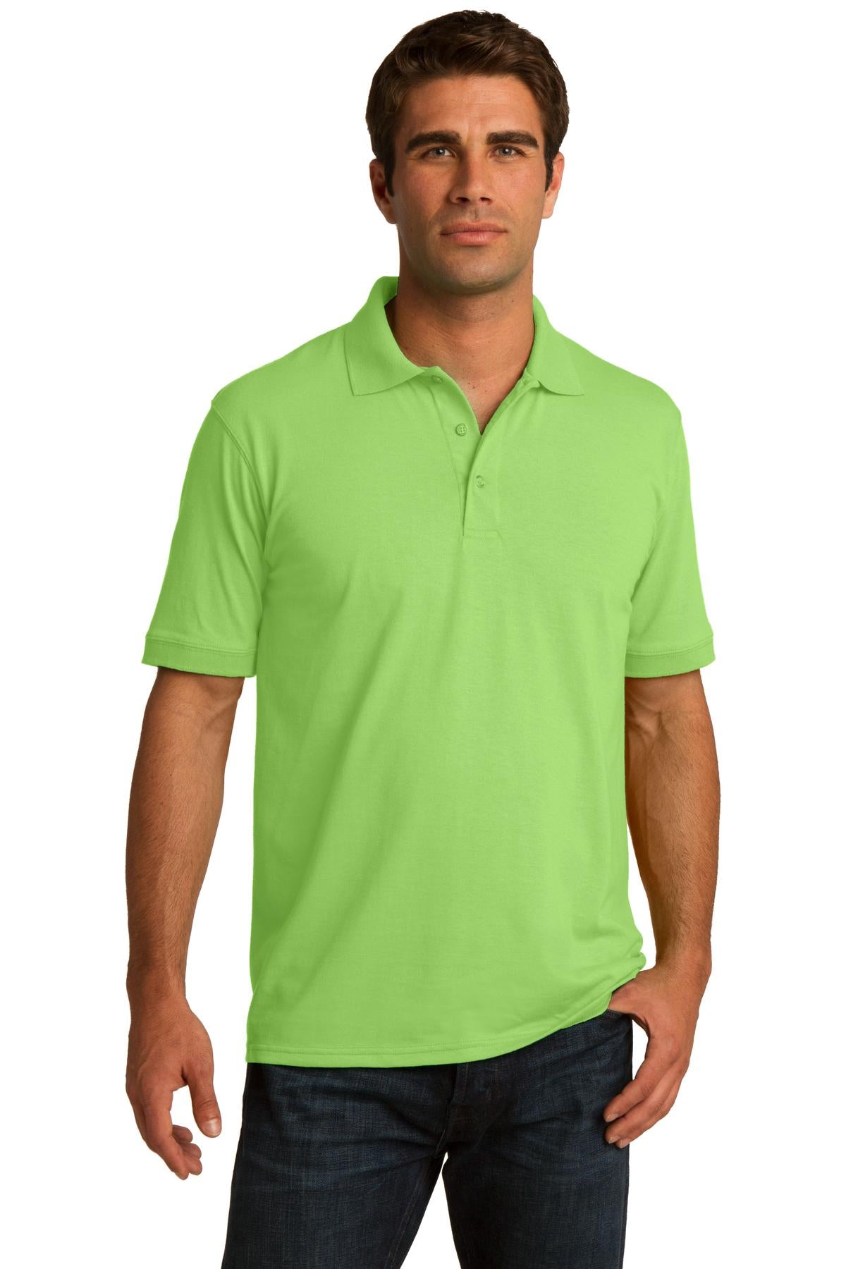 Port & Company Men's Core Blend Jersey Knit Polo 2 of 3 Mens Apparel Shirts & Tops