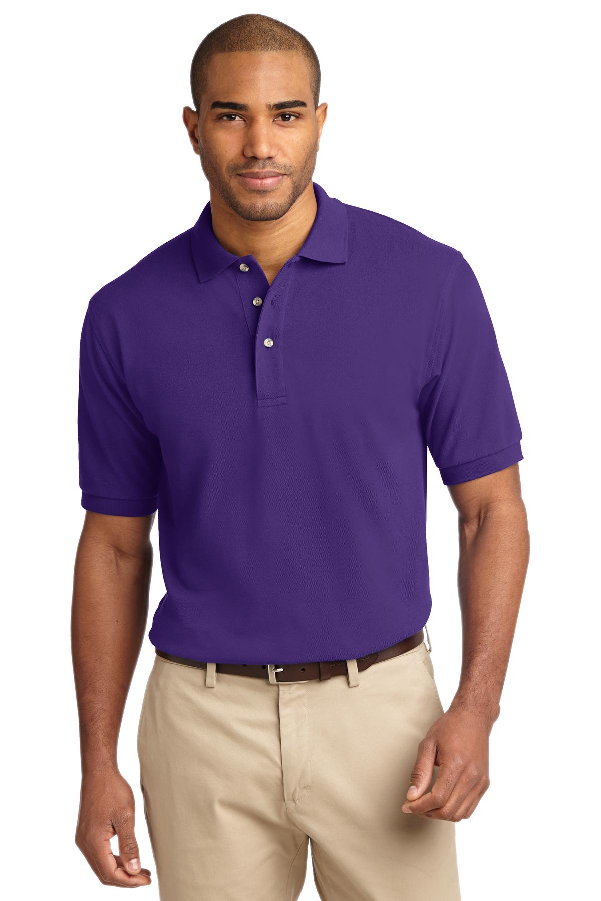 Port Authority Men's Heavyweight Cotton Pique Polo.  K420 2 of 2