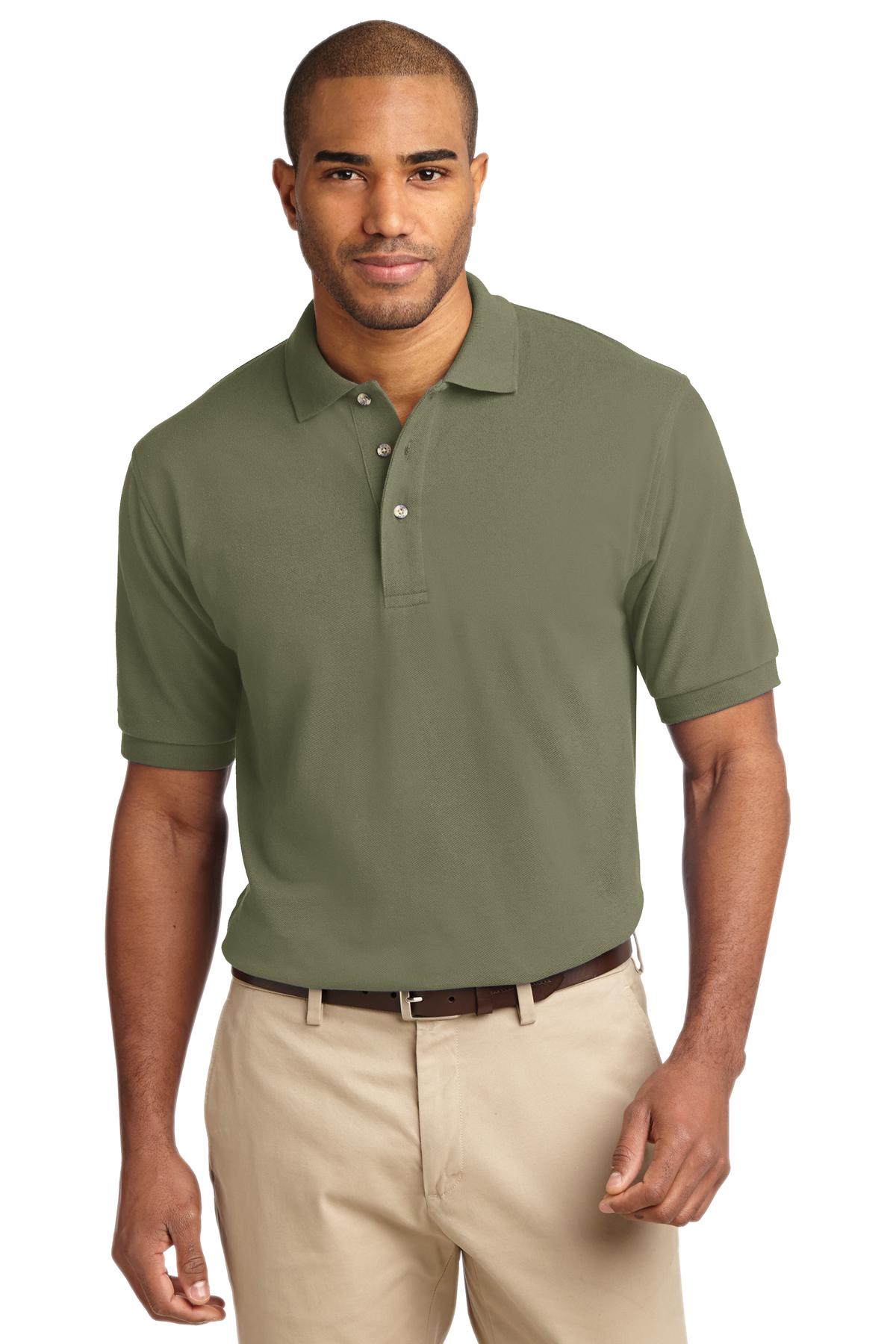 Port Authority Heavyweight Cotton Pique Polo. K420 Mens Apparel Shirts & Tops