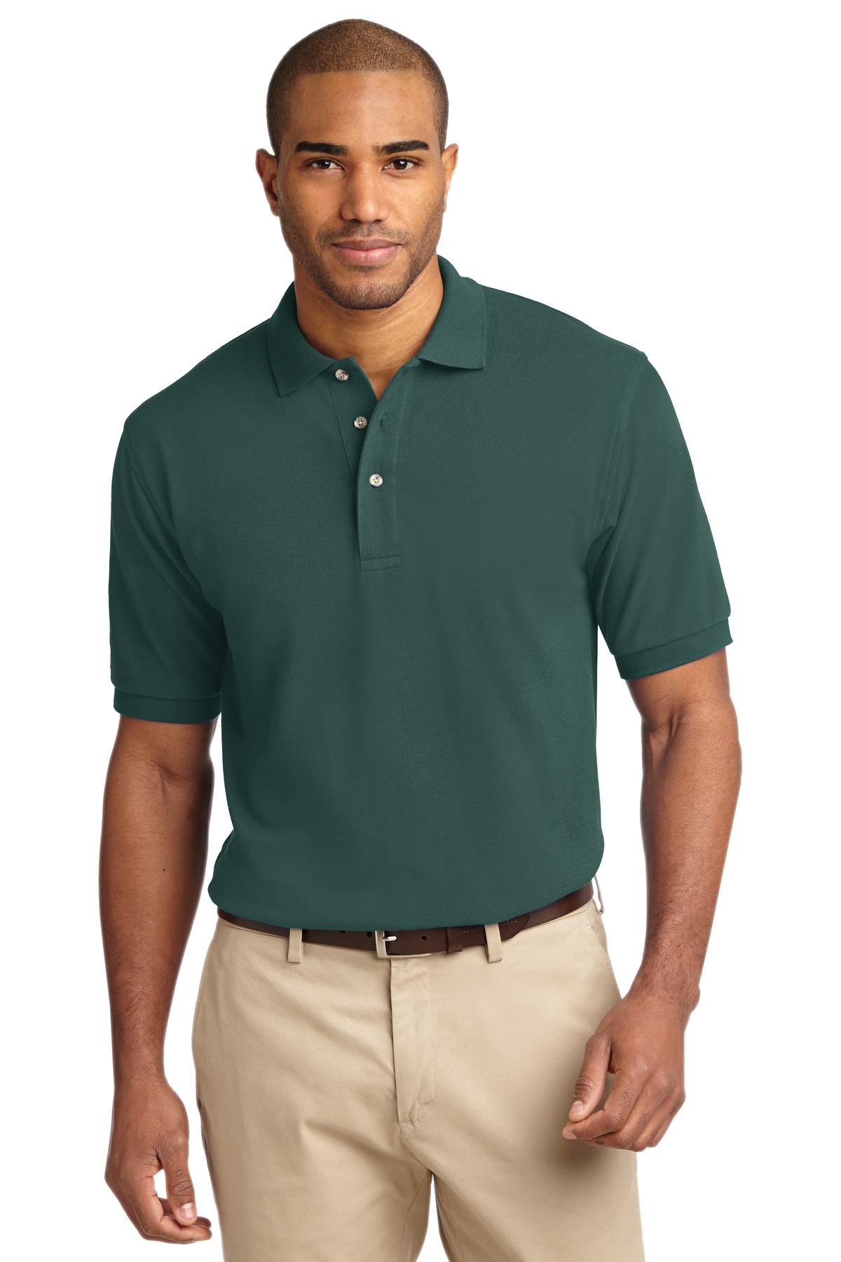 Port Authority Men's Heavyweight Cotton Pique Polo.  K420 2 of 2