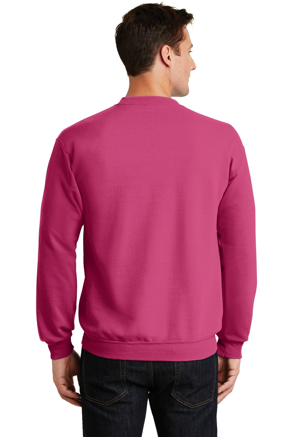 Port & Company Men's Core Fleece Crewneck Sweatshirt. PC78 1of2 Mens Apparel Sweatshirts & Fleece