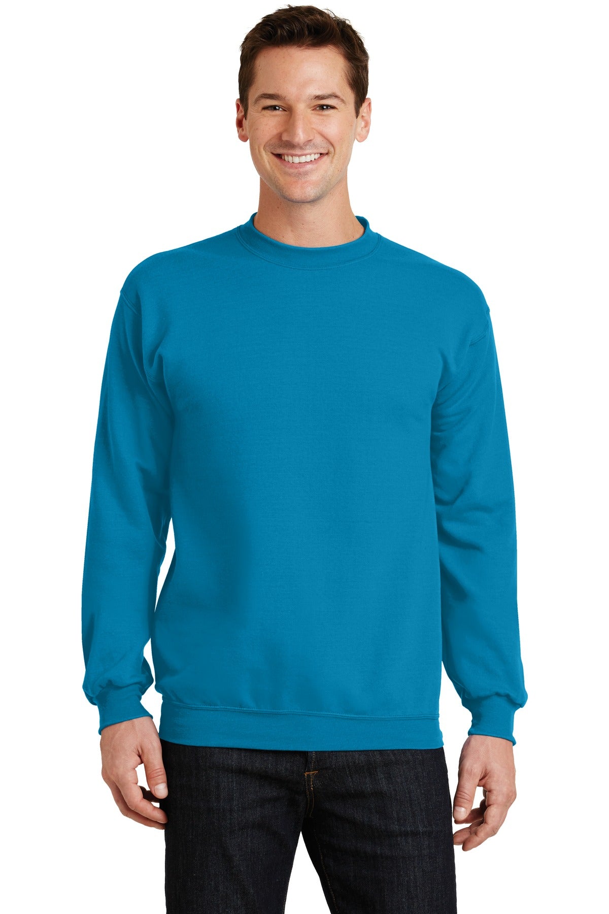 Port & Company Men's Core Fleece Crewneck Sweatshirt. PC78 1of2 Mens Apparel Sweatshirts & Fleece
