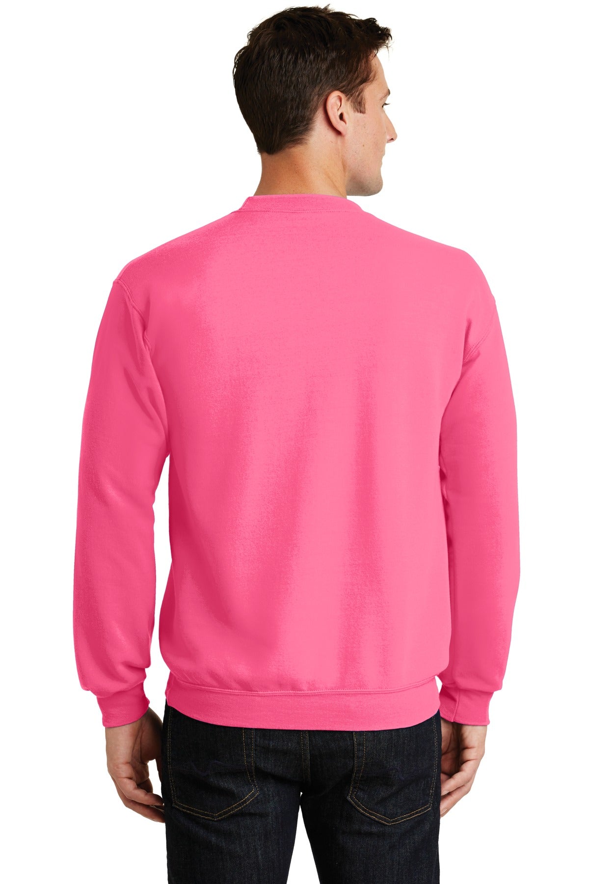 Port & Company Men's Core Fleece Crewneck Sweatshirt. PC78 1of2 Mens Apparel Sweatshirts & Fleece