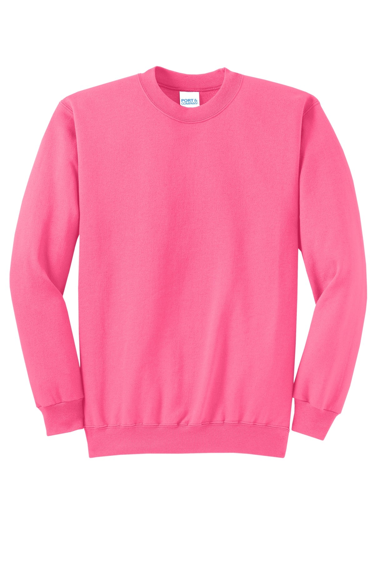 Port & Company Men's Core Fleece Crewneck Sweatshirt. PC78 1of2 Mens Apparel Sweatshirts & Fleece