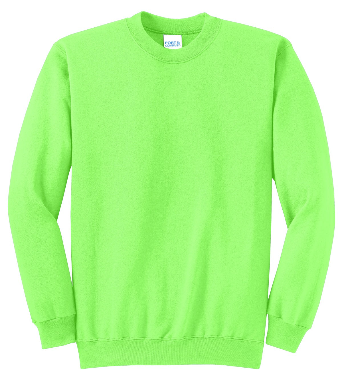 Port & Company Men's Core Fleece Crewneck Sweatshirt. PC78 1of2 Mens Apparel Sweatshirts & Fleece