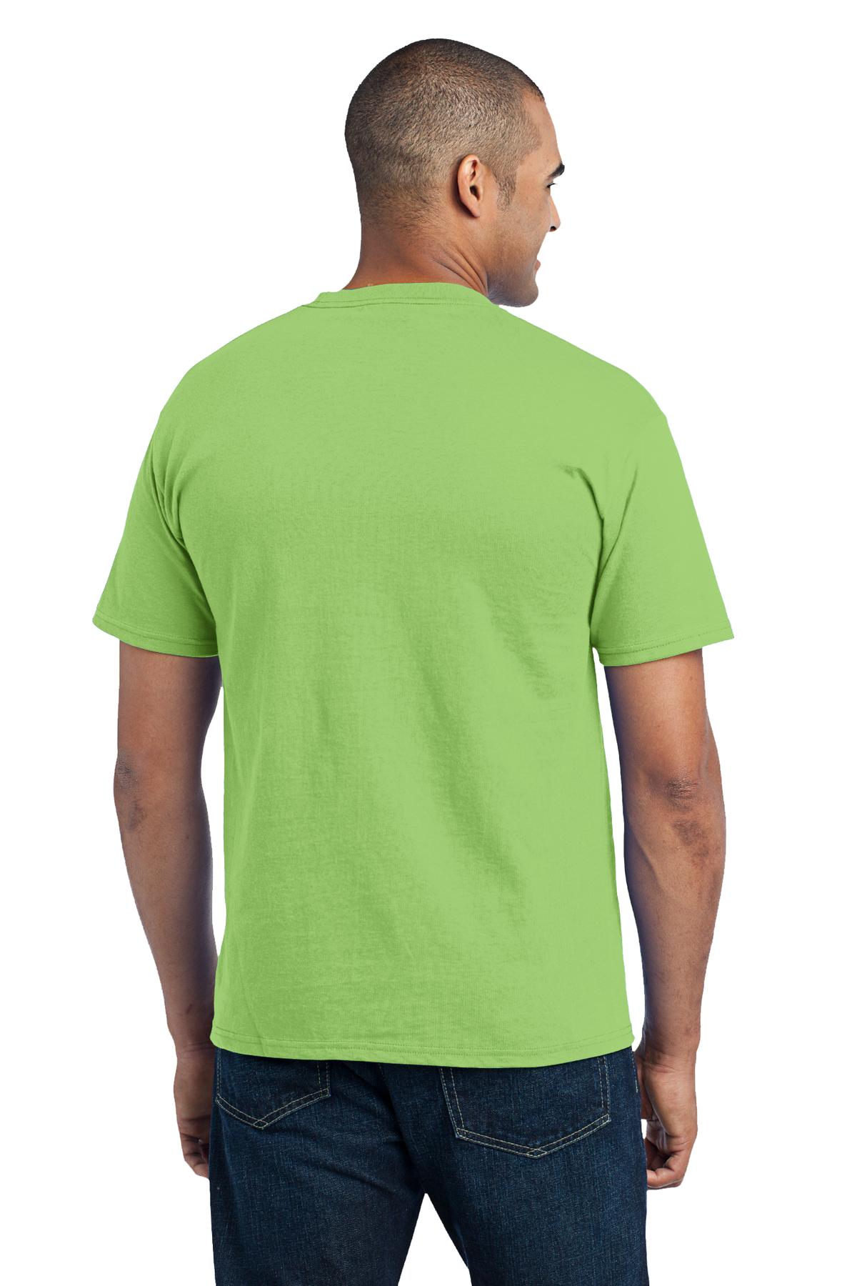 Port & Company Men's Core Blend Pocket Tee. PC55P Mens Apparel Shirts & Tops