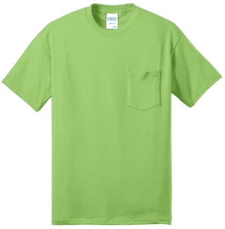 Port & Company Men's Core Blend Pocket Tee. PC55P Mens Apparel Shirts & Tops