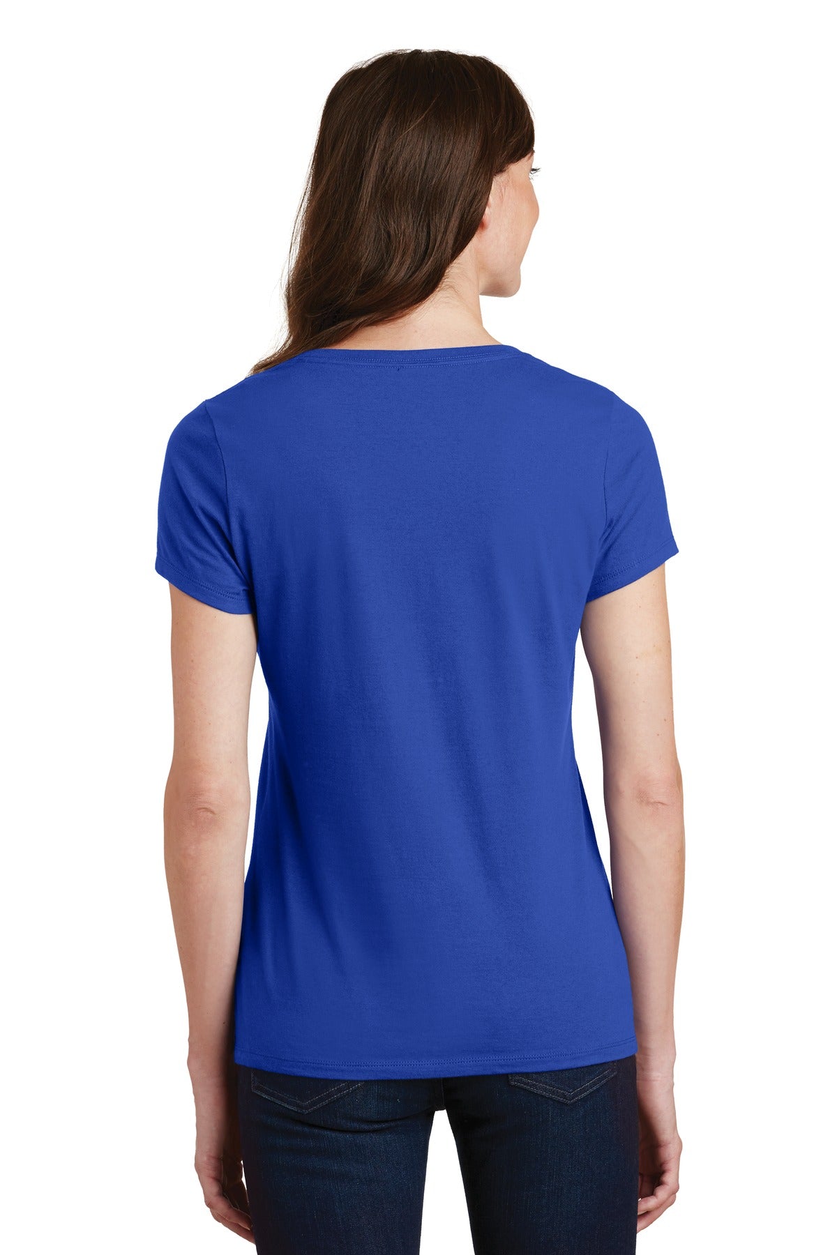 Port & Company - Women's Fan Favorite V-Neck Tee LPC450V 2 of 2 Womens Apparel Shirts & Tops