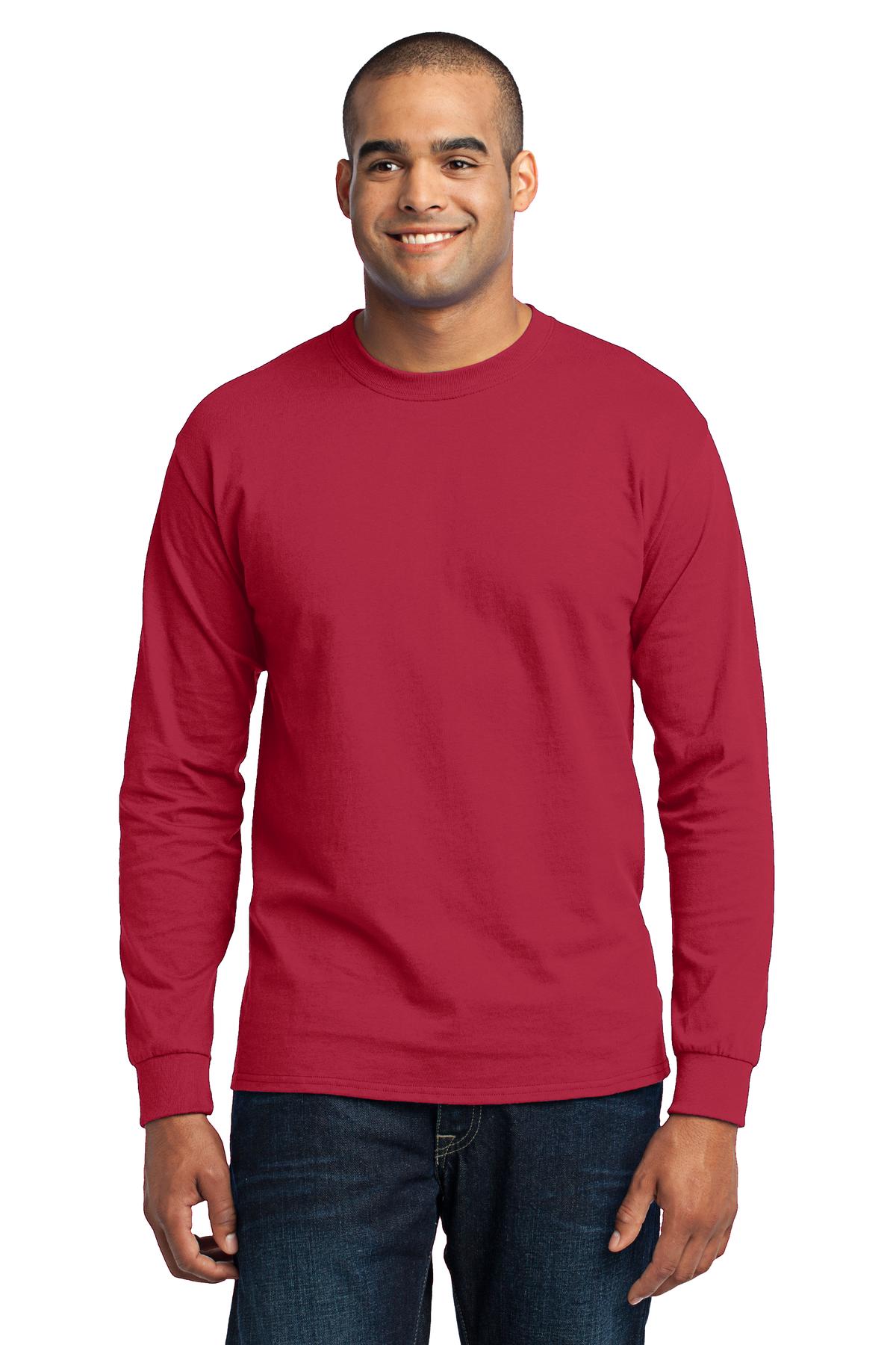Port & Company Men's Long Sleeve Core Blend Tee Mens Apparel Shirts & Tops