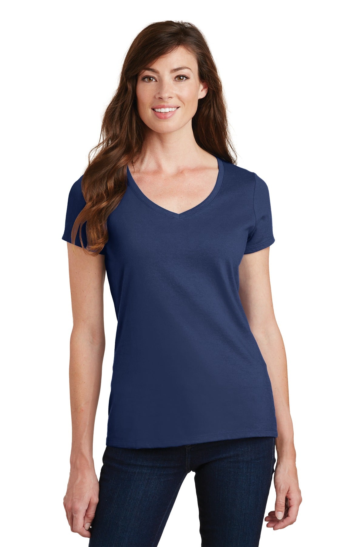 Port & Company - Women's Fan Favorite V-Neck Tee LPC450V 2 of 2 Womens Apparel Shirts & Tops