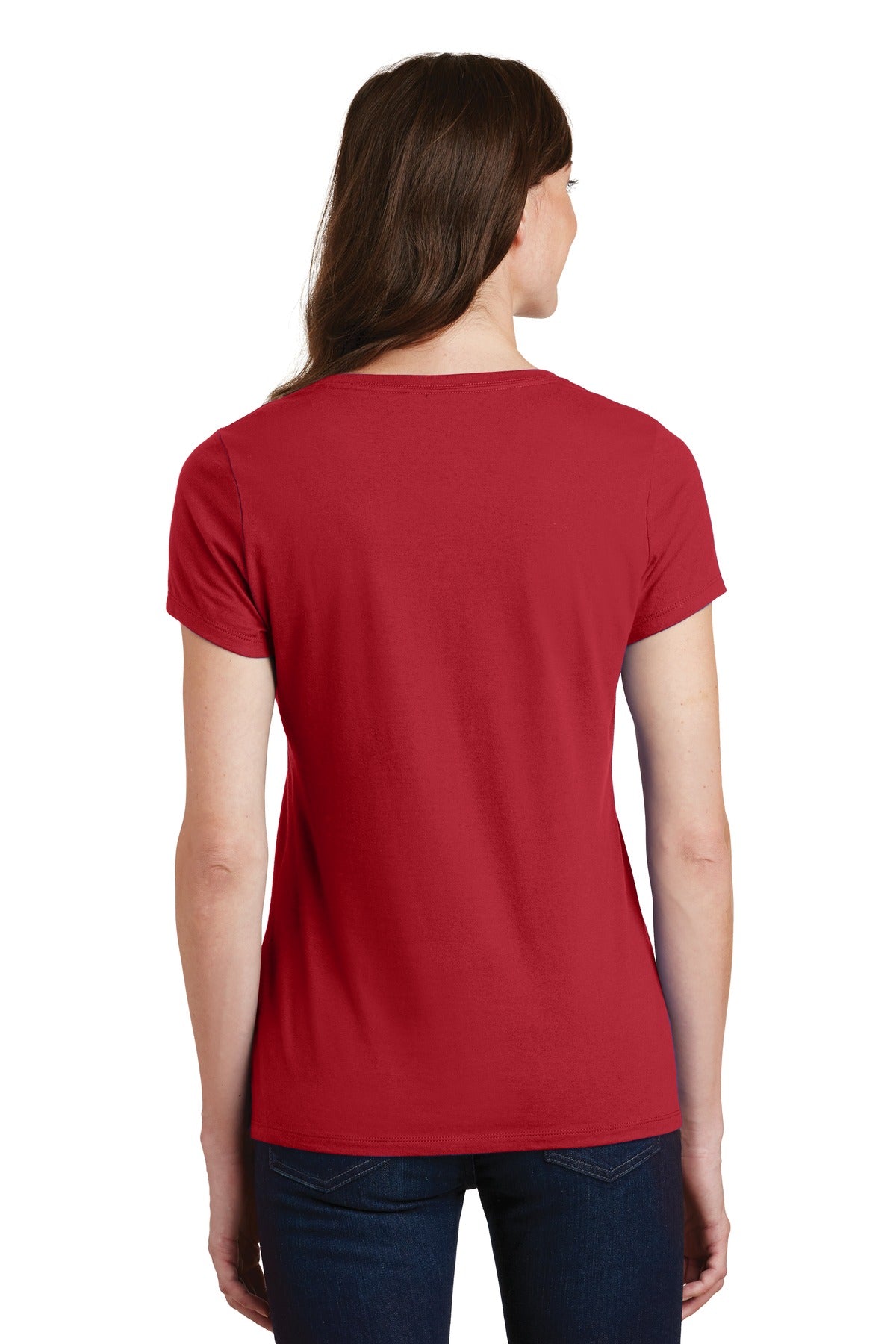 Port & Company - Women's Fan Favorite V-Neck Tee LPC450V 2 of 2 Womens Apparel Shirts & Tops