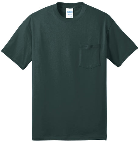 Port & Company Men's Core Blend Pocket Tee. PC55P Mens Apparel Shirts & Tops