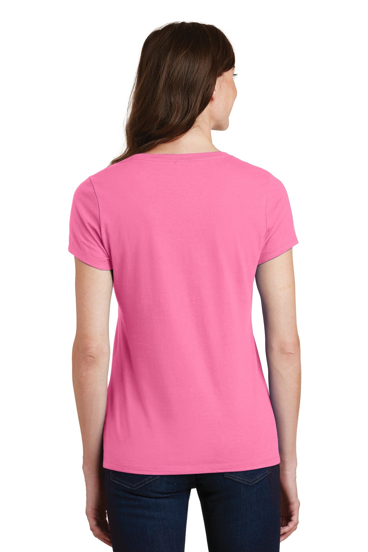 Port & Company - Women's Fan Favorite V-Neck Tee LPC450V 2 of 2 Womens Apparel Shirts & Tops