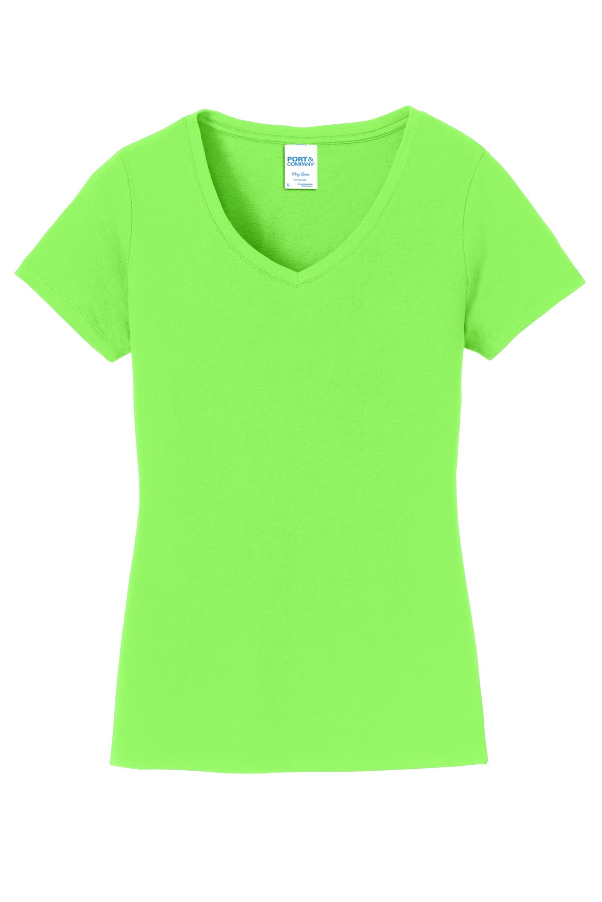 Port & Company - Women's Fan Favorite V-Neck Tee LPC450V 2 of 2 Womens Apparel Shirts & Tops