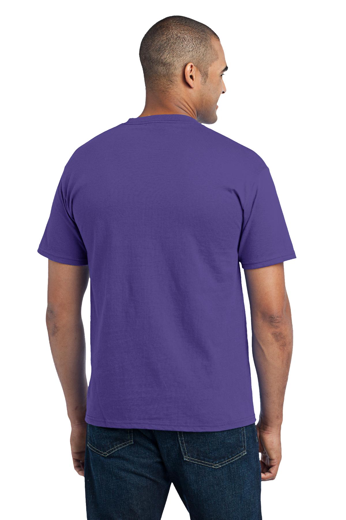 Port & Company Men's Core Blend Pocket Tee. PC55P Mens Apparel Shirts & Tops