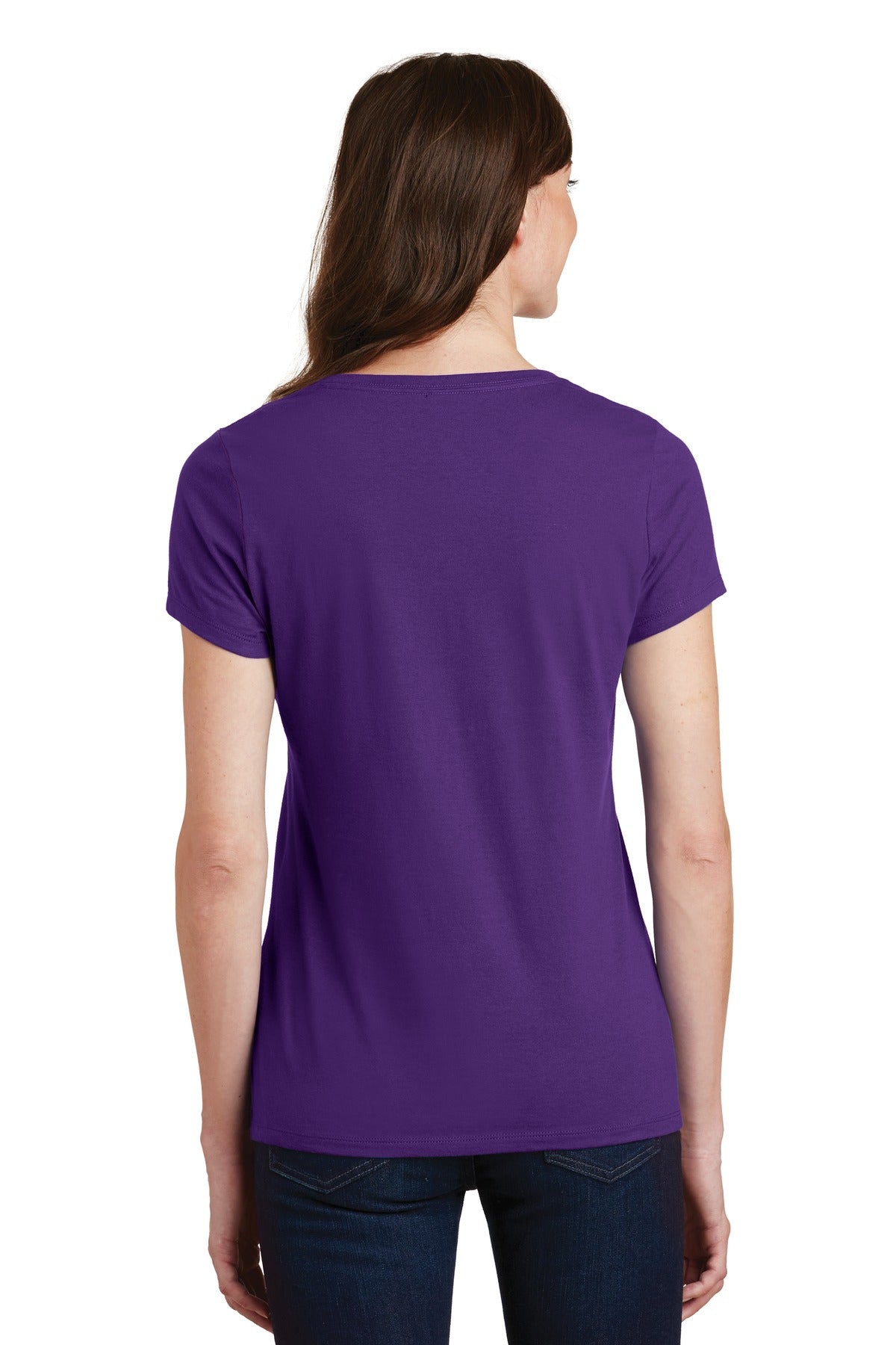 Port & Company - Women's Fan Favorite V-Neck Tee LPC450V 2 of 2 Womens Apparel Shirts & Tops