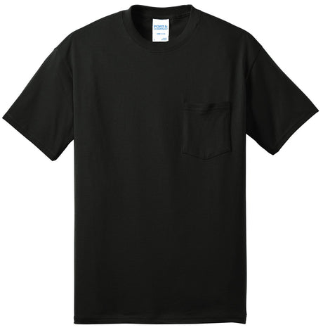 Port & Company Men's Core Blend Pocket Tee. PC55P Mens Apparel Shirts & Tops