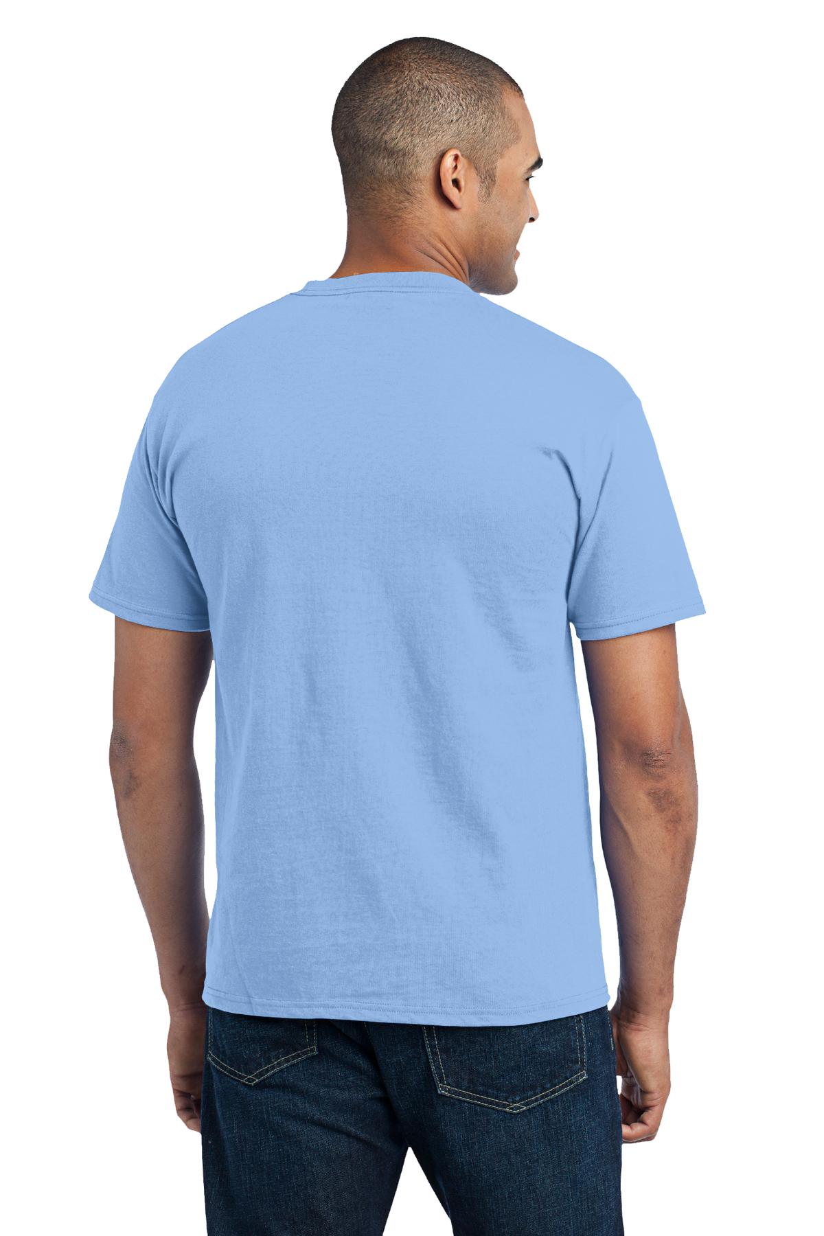 Port & Company Men's Core Blend Pocket Tee. PC55P Mens Apparel Shirts & Tops