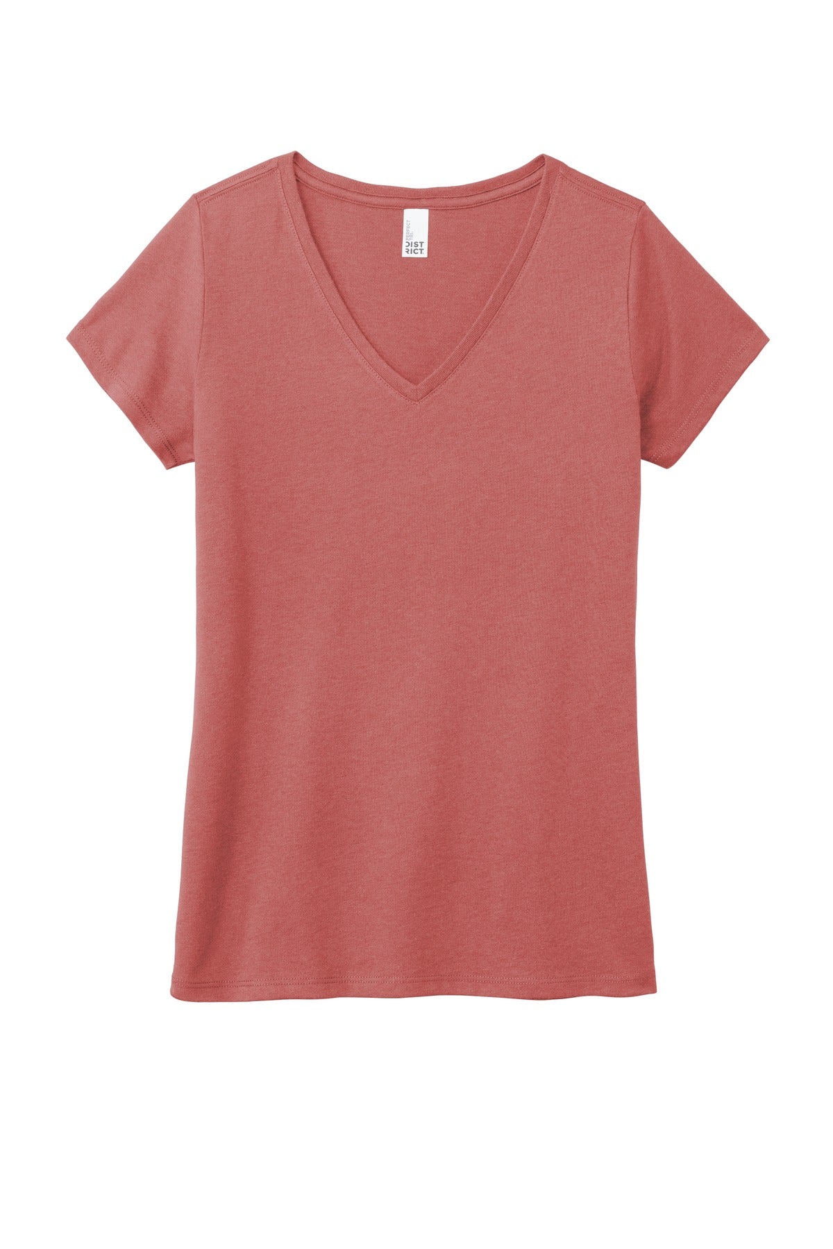 District Women's Perfect Tri V-Neck Tee. DM1350L Womens Apparel Shirts & Tops