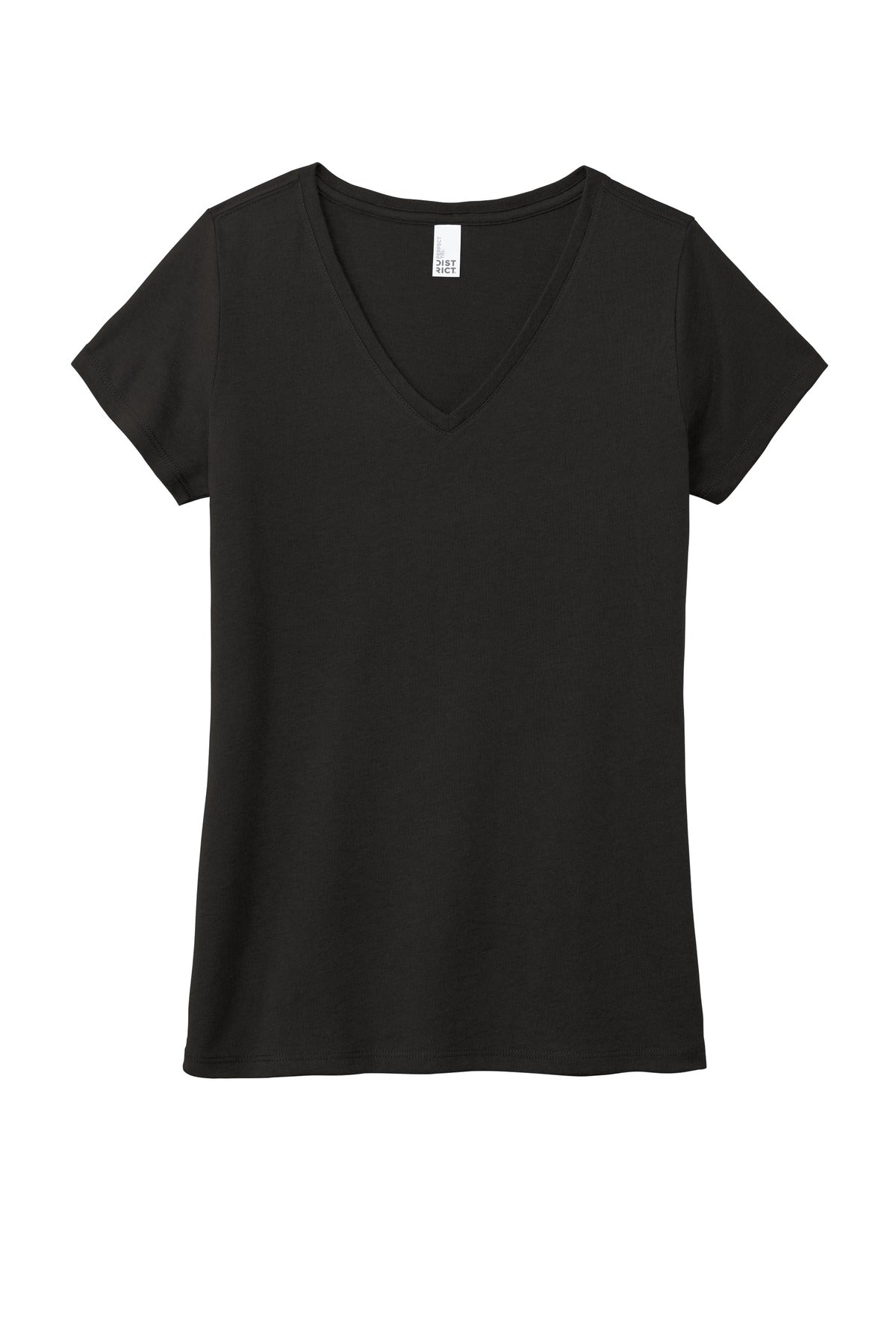 District Women's Perfect Tri V-Neck Tee. DM1350L Womens Apparel Shirts & Tops