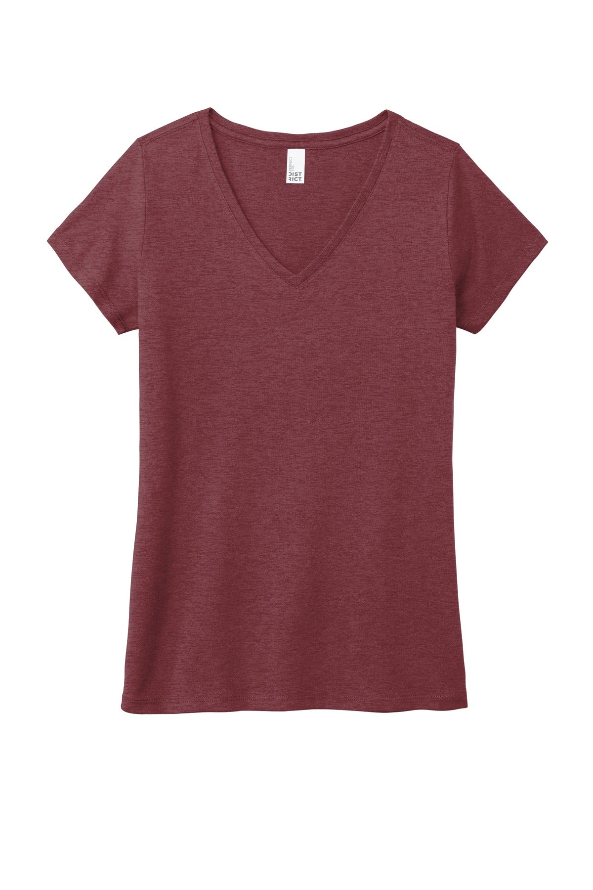 District Women's Perfect Tri V-Neck Tee. DM1350L Womens Apparel Shirts & Tops