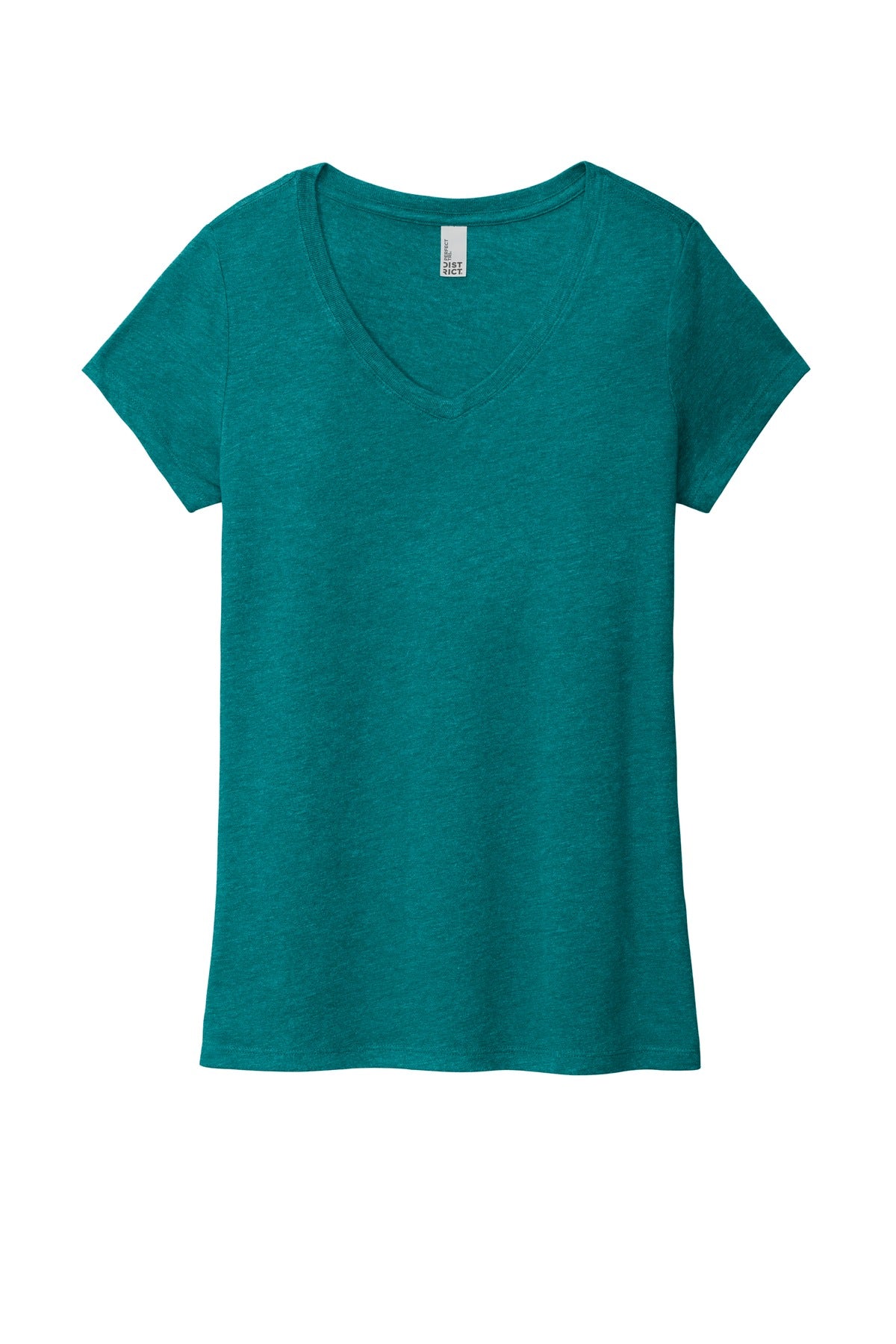 District Women's Perfect Tri V-Neck Tee. DM1350L Womens Apparel Shirts & Tops