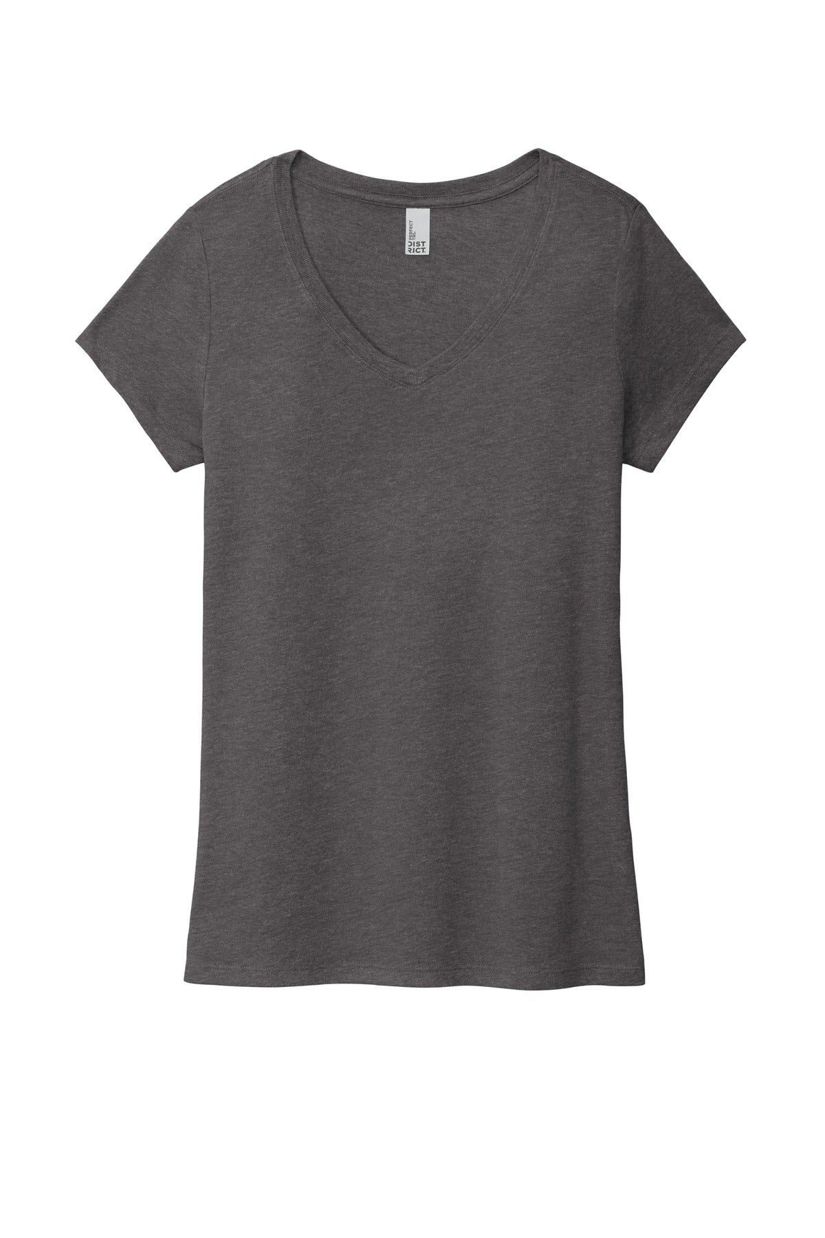 District Women's Perfect Tri V-Neck Tee. DM1350L Womens Apparel Shirts & Tops