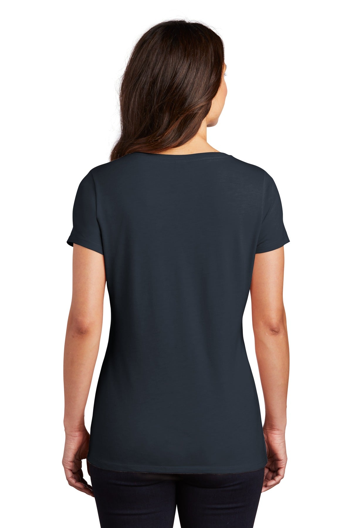 District Women's Perfect Tri V-Neck Tee. DM1350L Womens Apparel Shirts & Tops