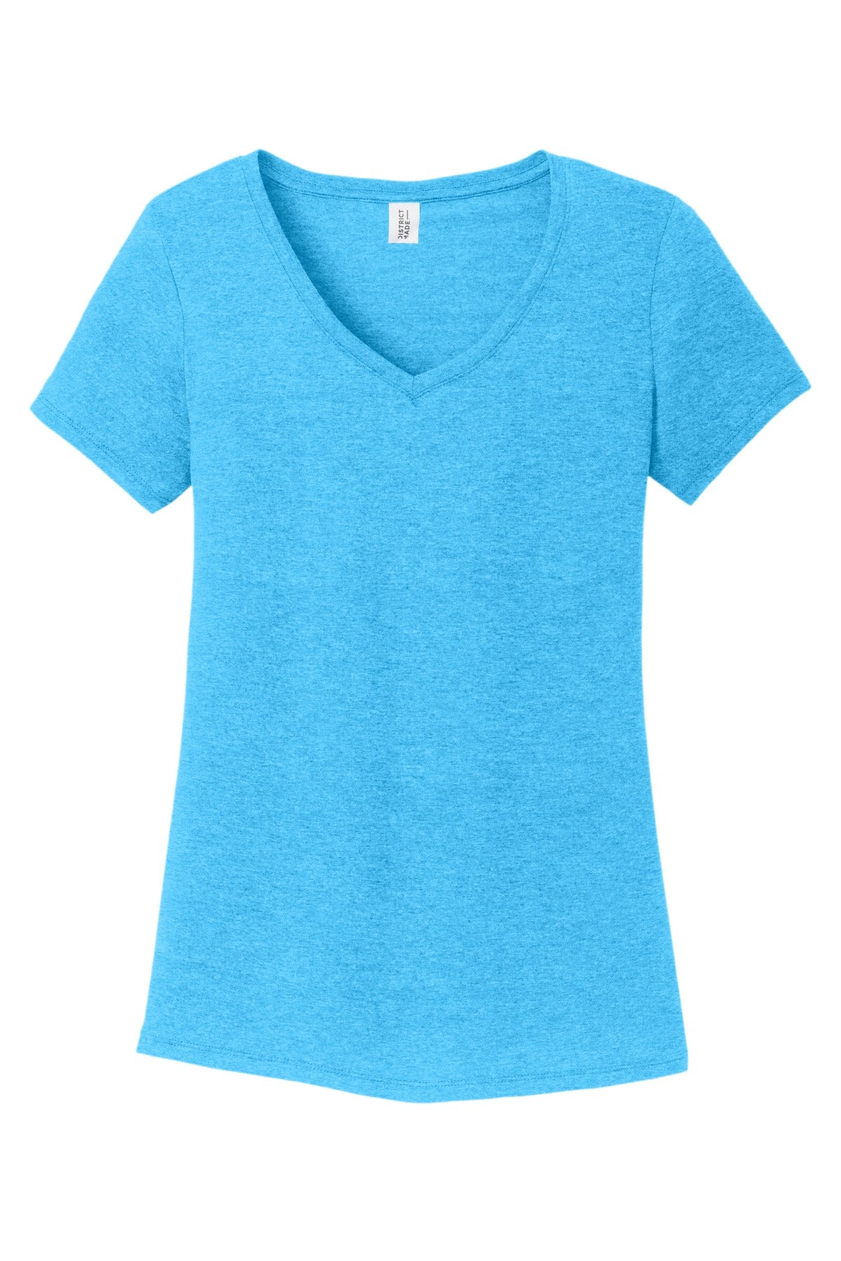 District Women's Perfect Tri V-Neck Tee. DM1350L Womens Apparel Shirts & Tops