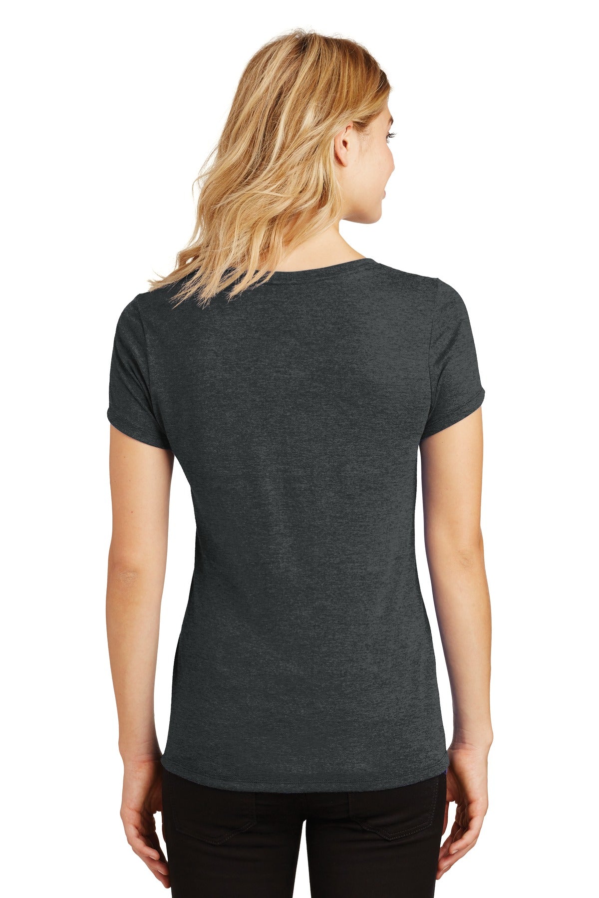 District Women's Perfect Tri V-Neck Tee. DM1350L 1of2 Womens Apparel Shirts & Tops