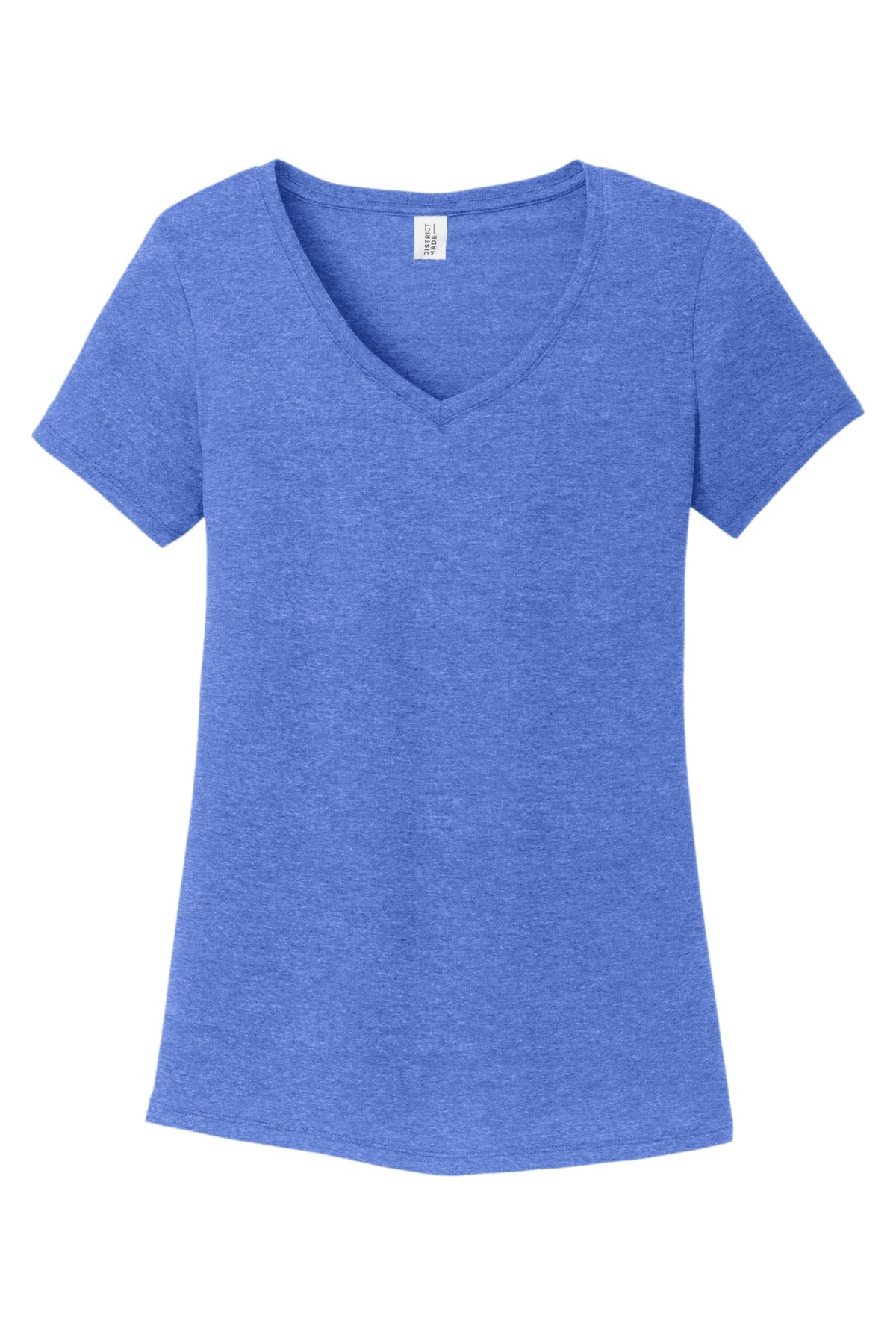 District Women's Perfect Tri V-Neck Tee. DM1350L Womens Apparel Shirts & Tops