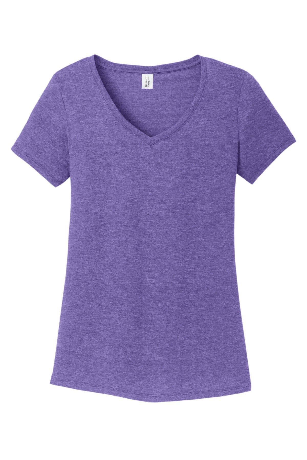 District Women's Perfect Tri V-Neck Tee. DM1350L 1of2 Womens Apparel Shirts & Tops