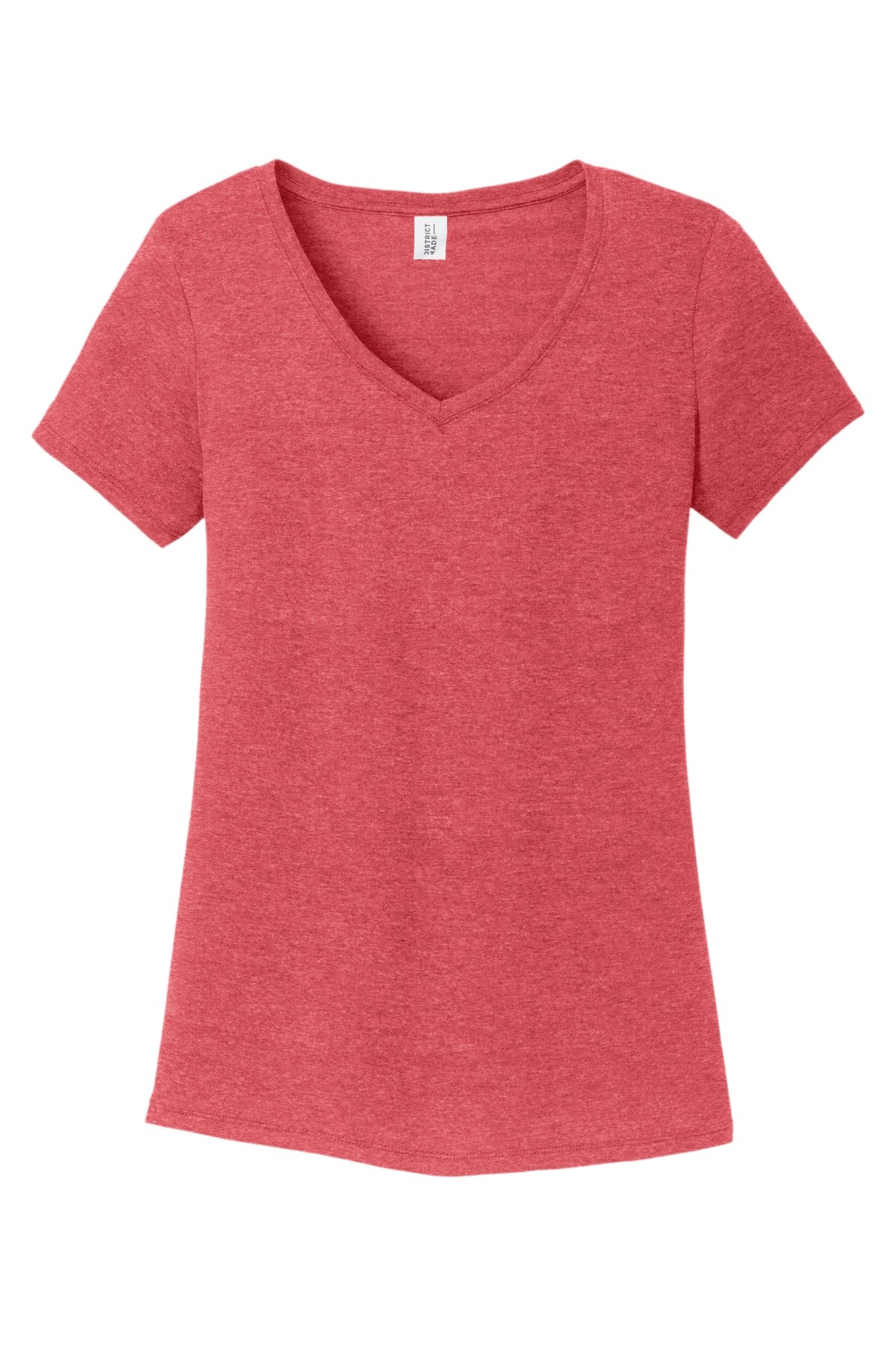 District Women's Perfect Tri V-Neck Tee. DM1350L Womens Apparel Shirts & Tops