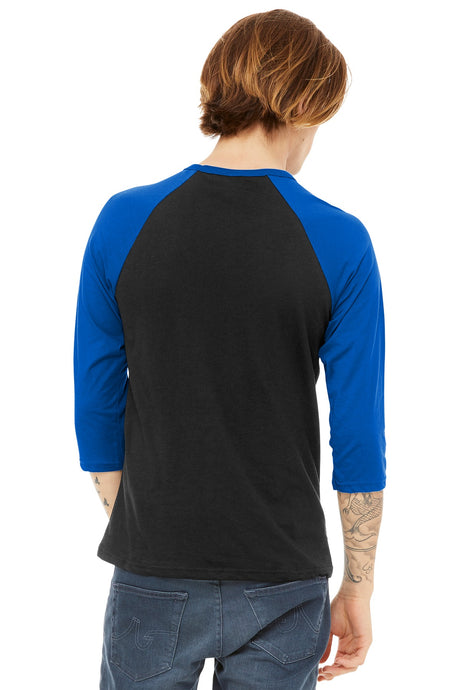 BELLA+CANVAS Men's 3/4-Sleeve Baseball Tee. BC3200 Mens Apparel Shirts & Tops