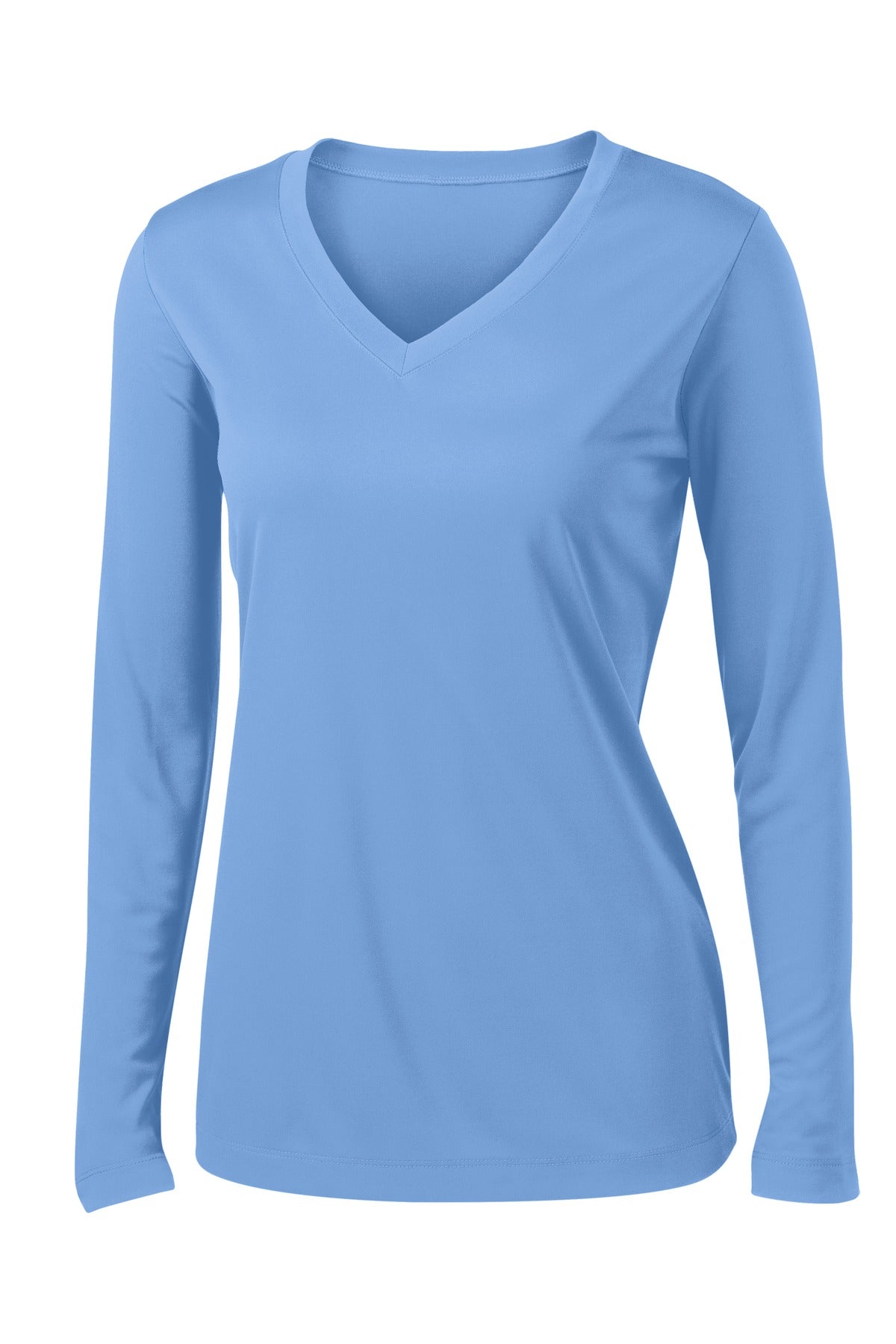 Sport-Tek Women's Long Sleeve PosiCharge Competitor V-Neck Tee LST353LS Womens Apparel Shirts & Tops