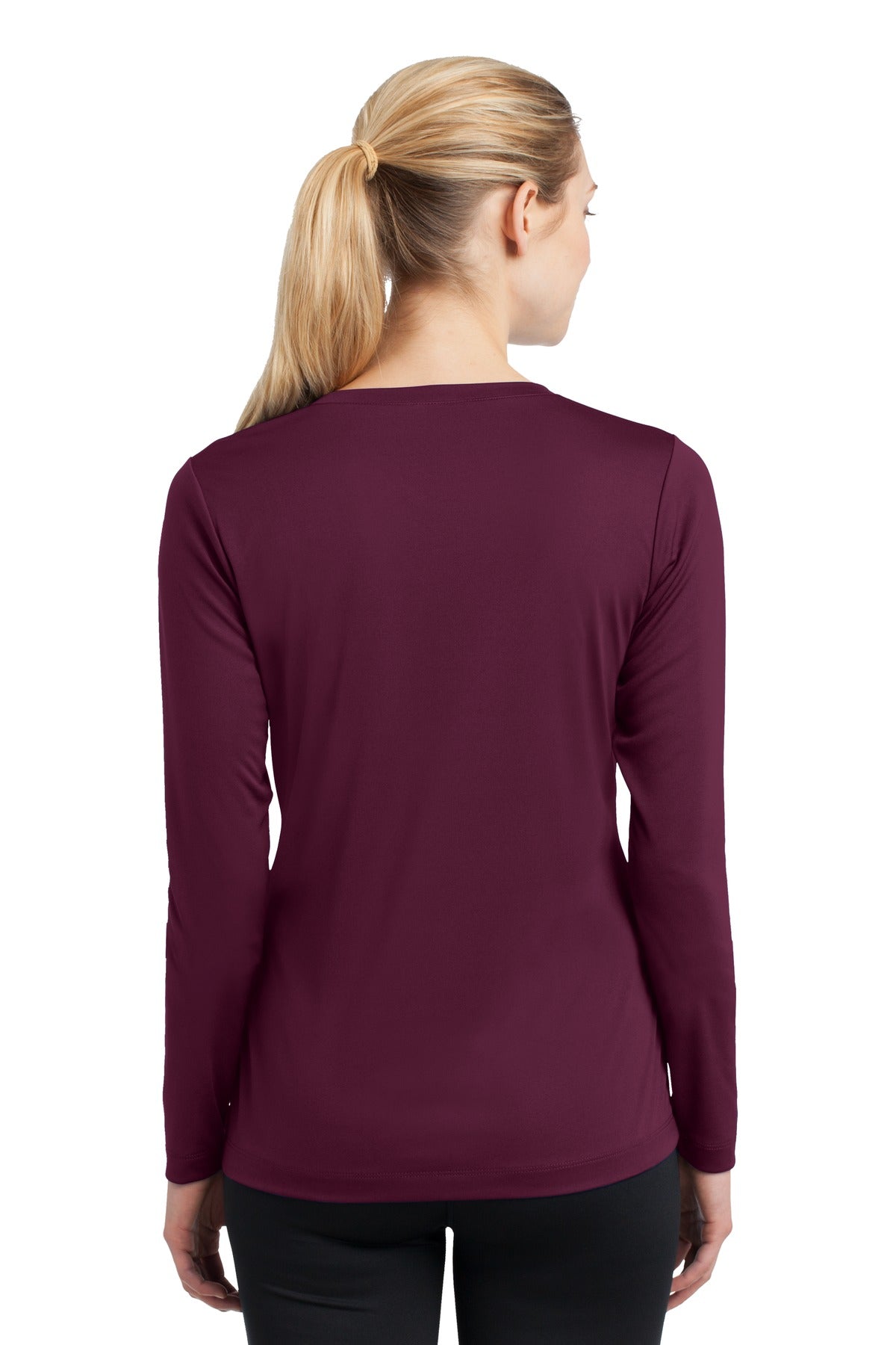 Sport-Tek Ladies Long Sleeve PosiCharge Competitor V-Neck Tee. LST353LS 1of2