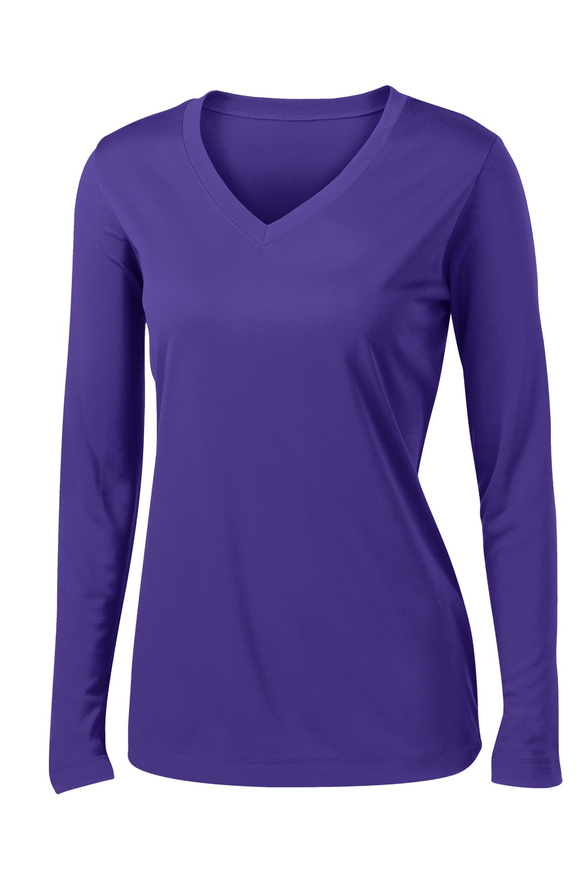 Sport-Tek Ladies Long Sleeve PosiCharge Competitor V-Neck Tee. LST353LS 1of2