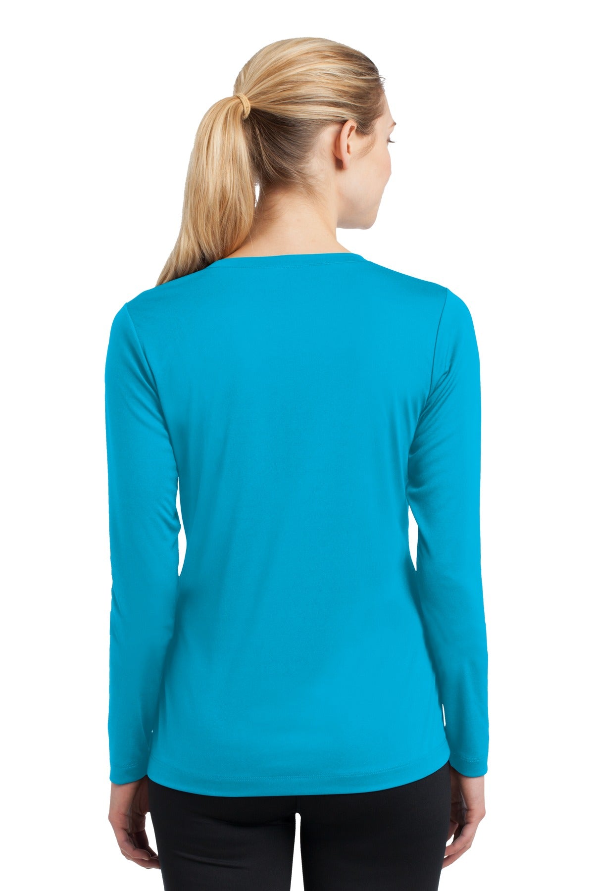 Sport-Tek Ladies Long Sleeve PosiCharge Competitor V-Neck Tee. LST353LS 1of2
